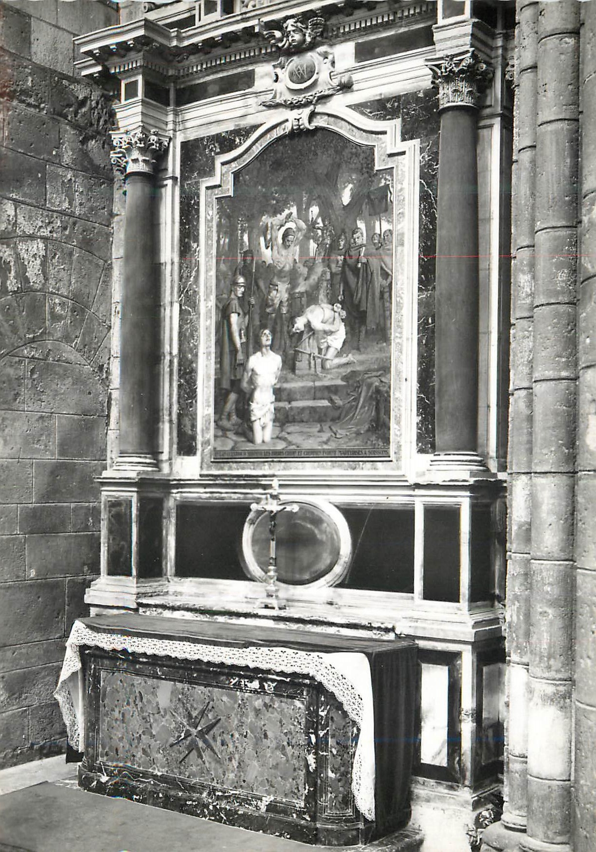 CPM Soissons 2024 (aisne) la cathedrale autel de saint crepin