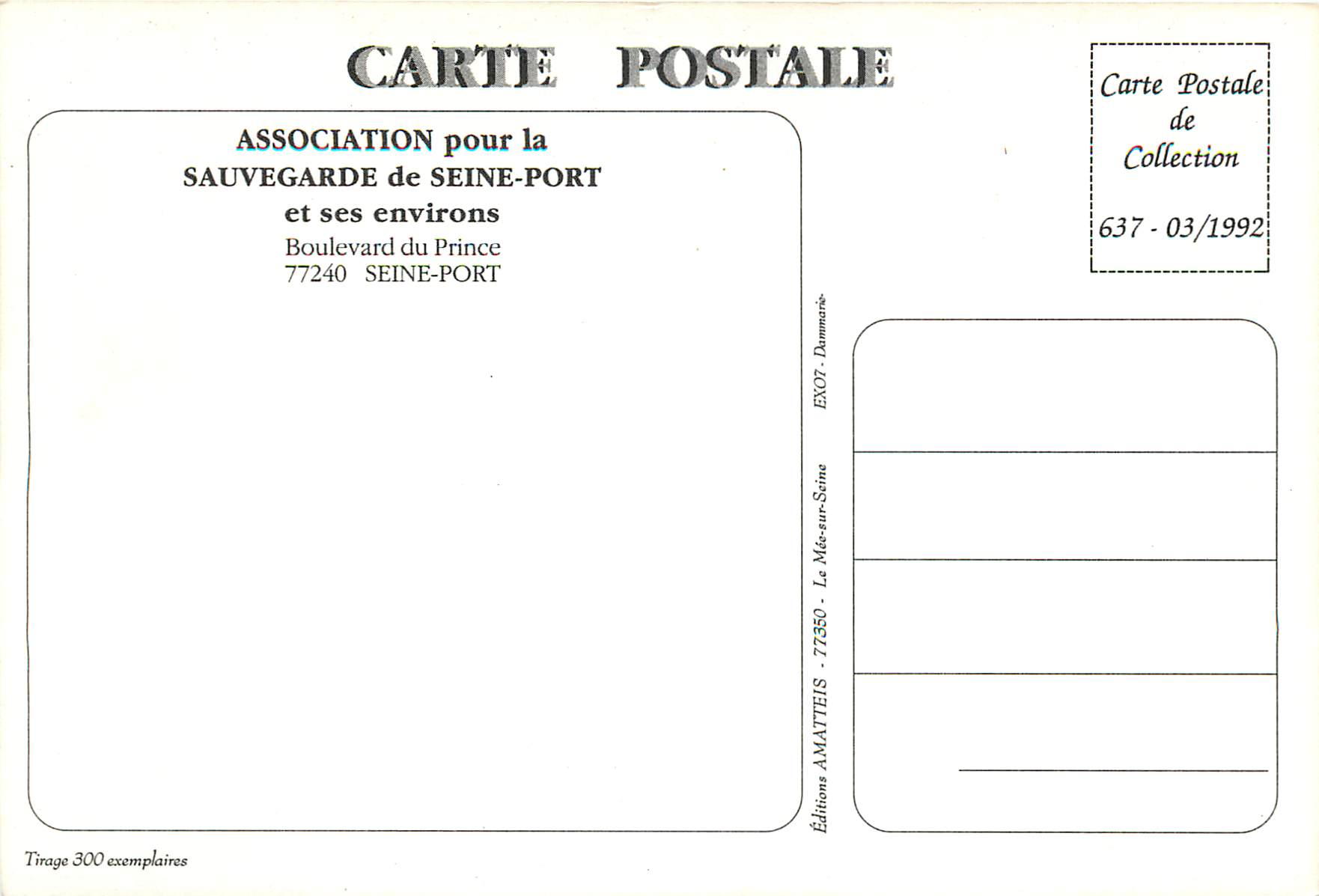 Seine-Port (S.-et-M.) — La Chesnaie — Allée Principale — Ed. Lassoron, photo. Melun — Reverso