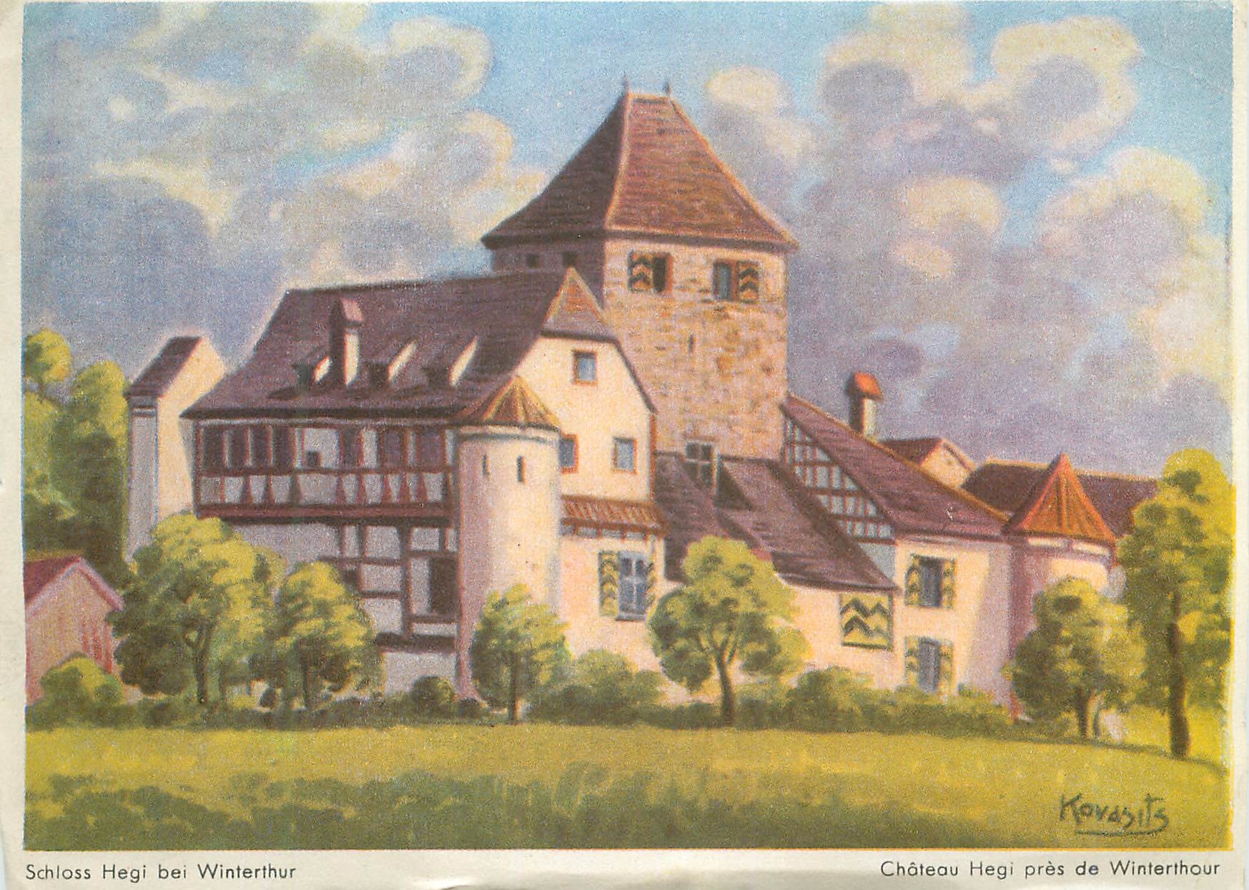 Château Hegi près de Winterthur — illustration de Kovasits