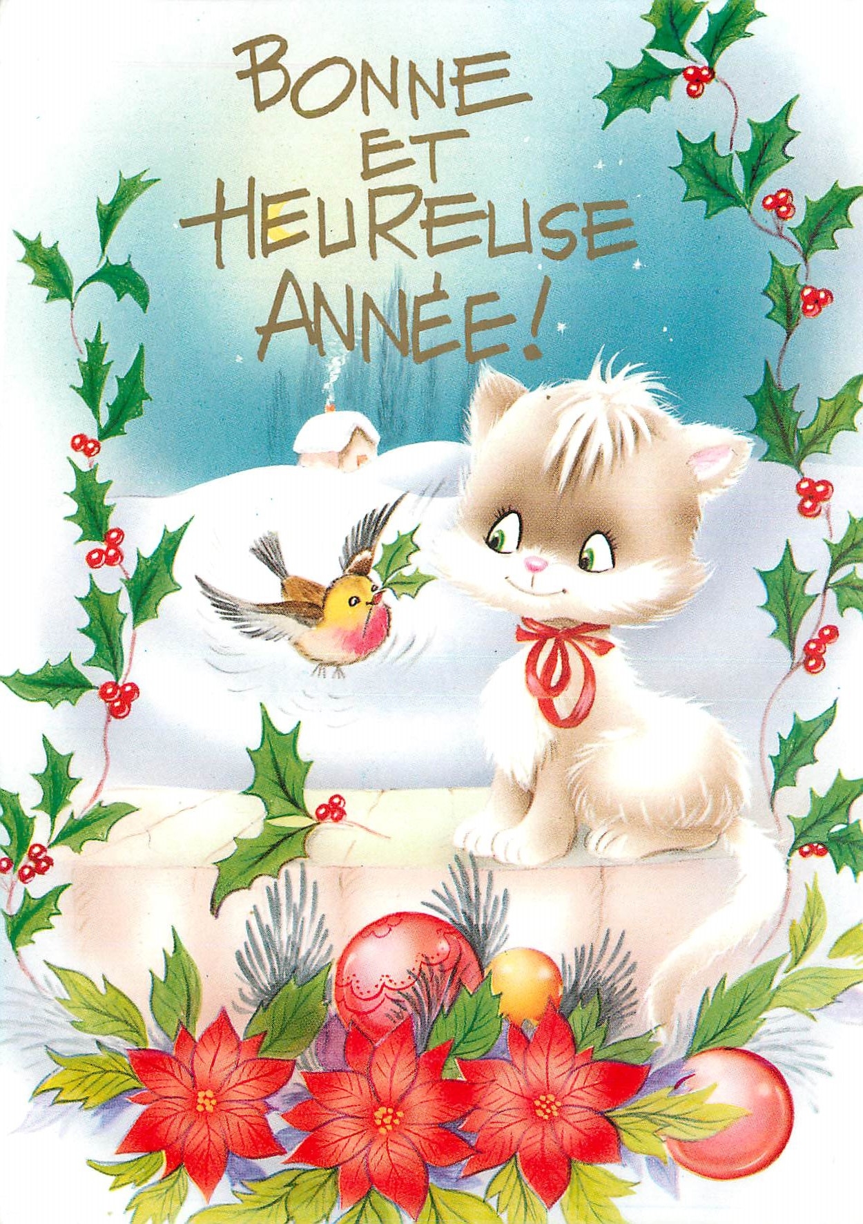 CPM Bonne et heureuse annee