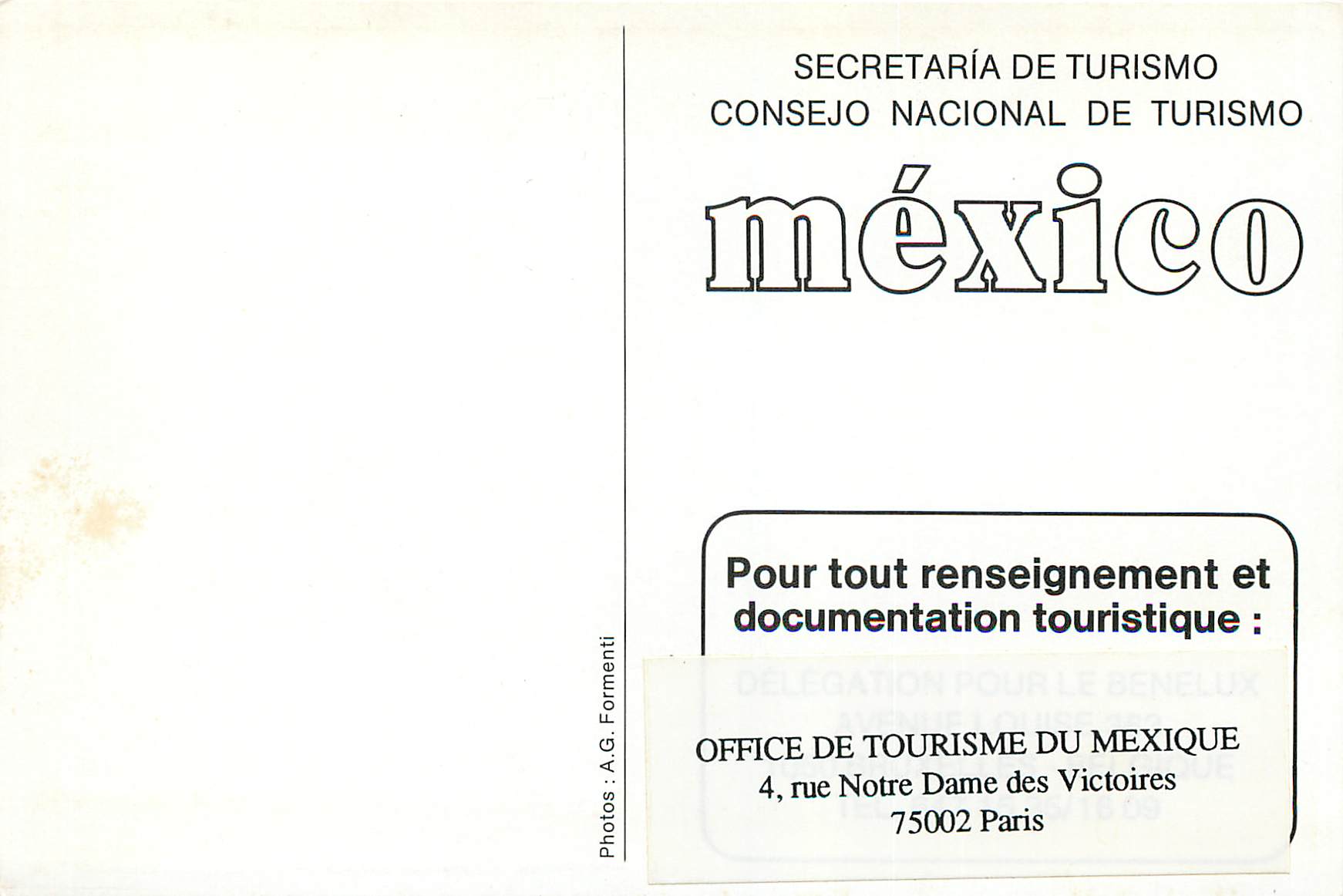 CPM Mexico — Rückseite
