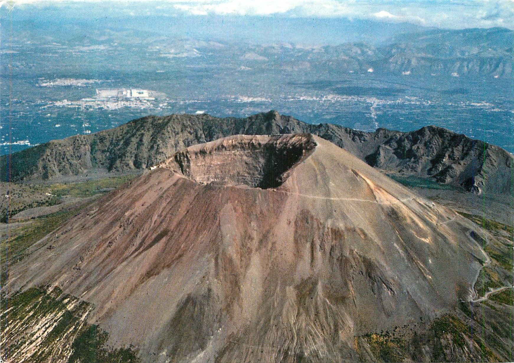 CPM Napoli le vesuvio vue de l avion