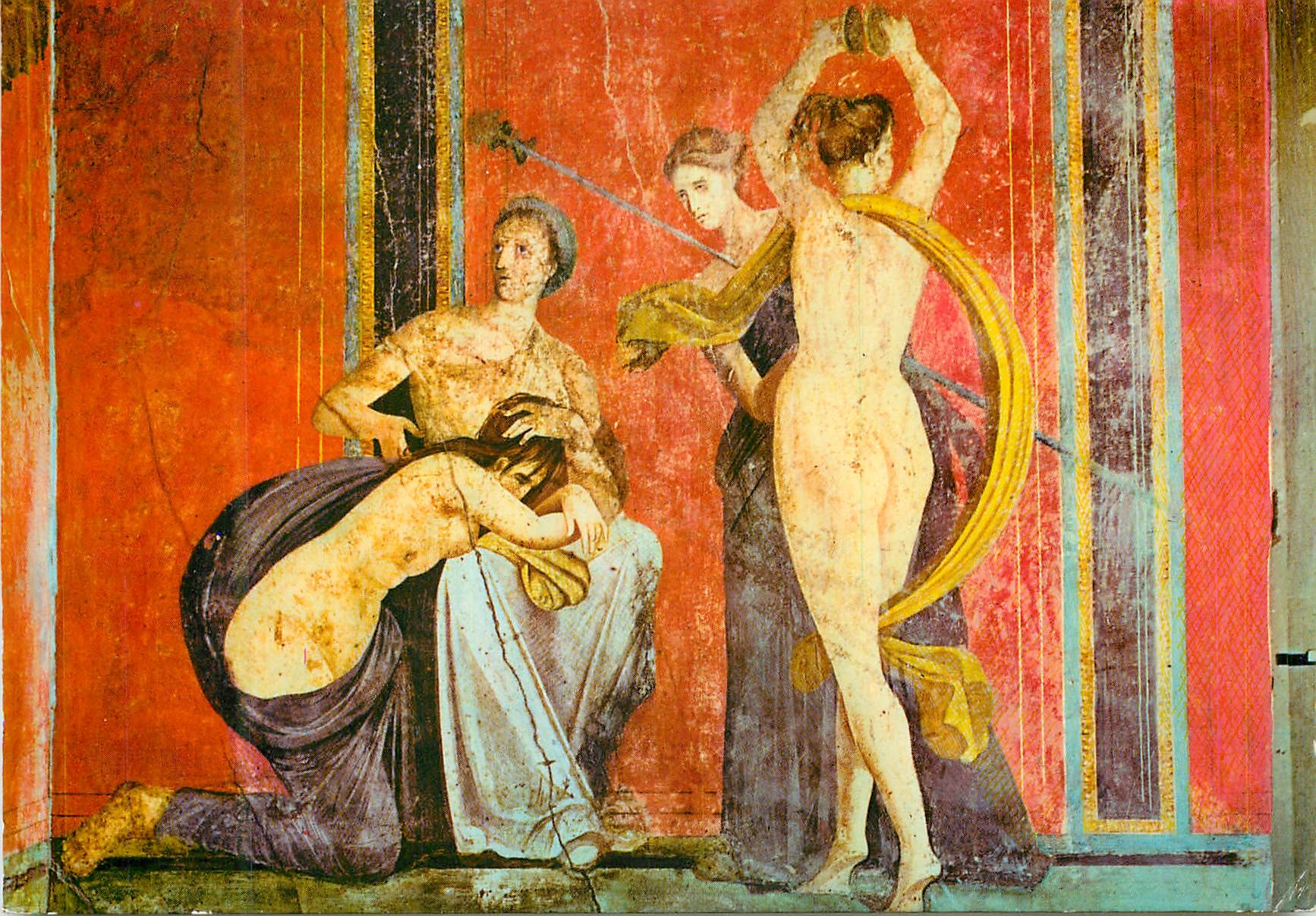 CPM Pompei villa dei misteri la flagellant et la bocchante