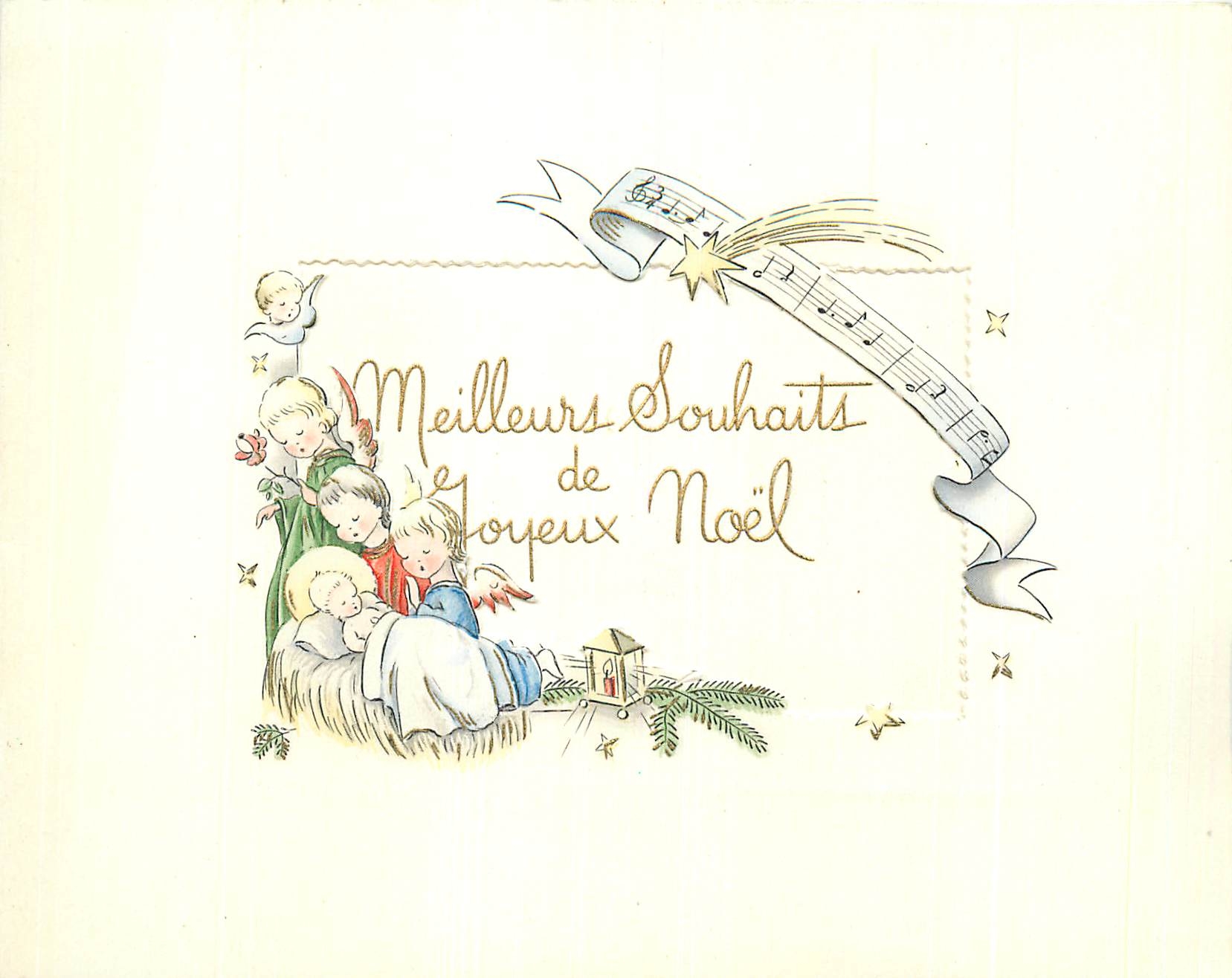 CPM Meilleurs souhaits de joyeux noel