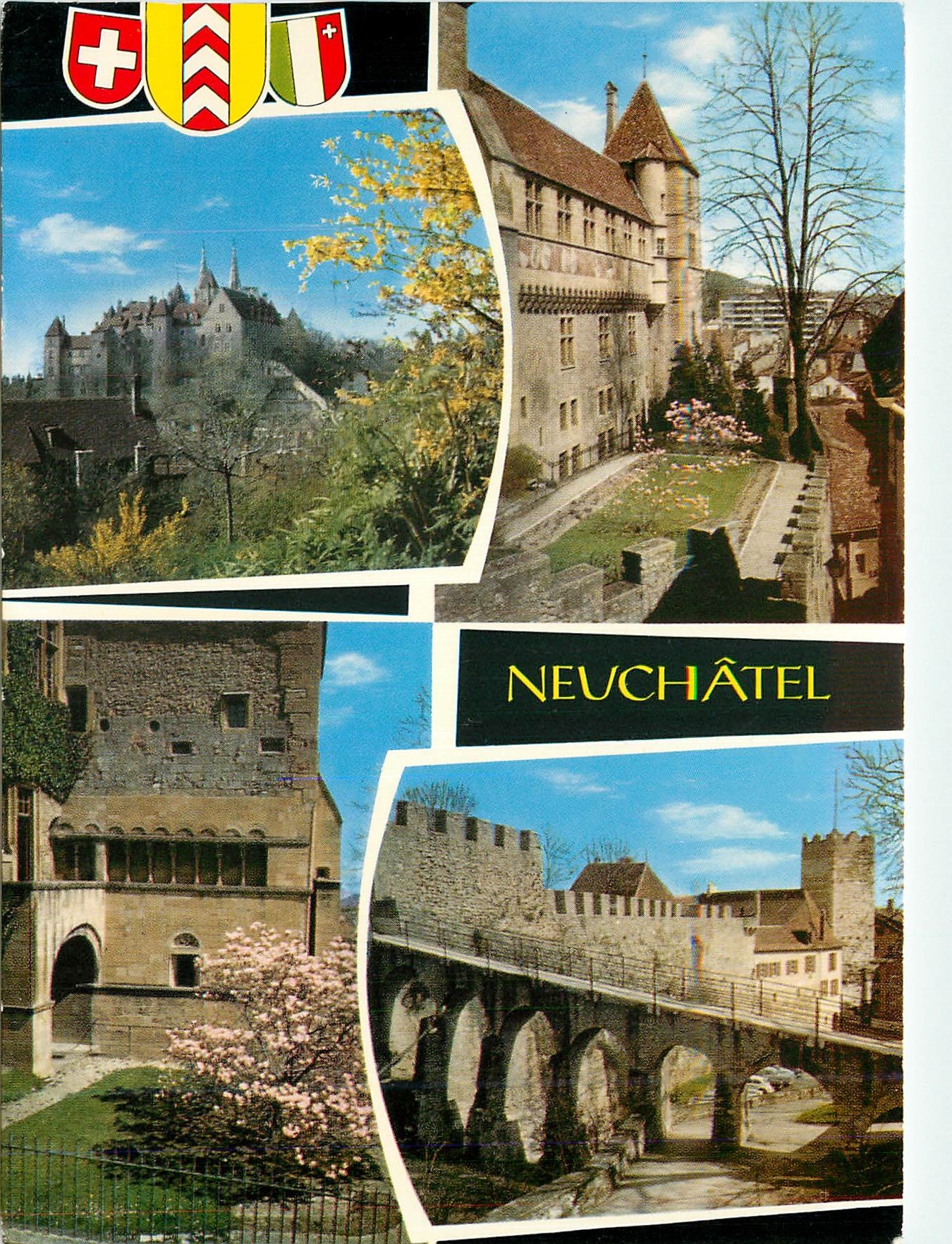 CPM Neuchatel 5296 le chateau et les remparts