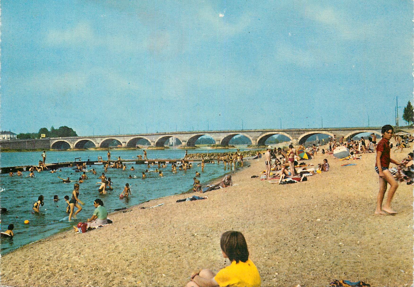 CPM Les ponts de ce 1251(49130) la plage le pont dumnacus