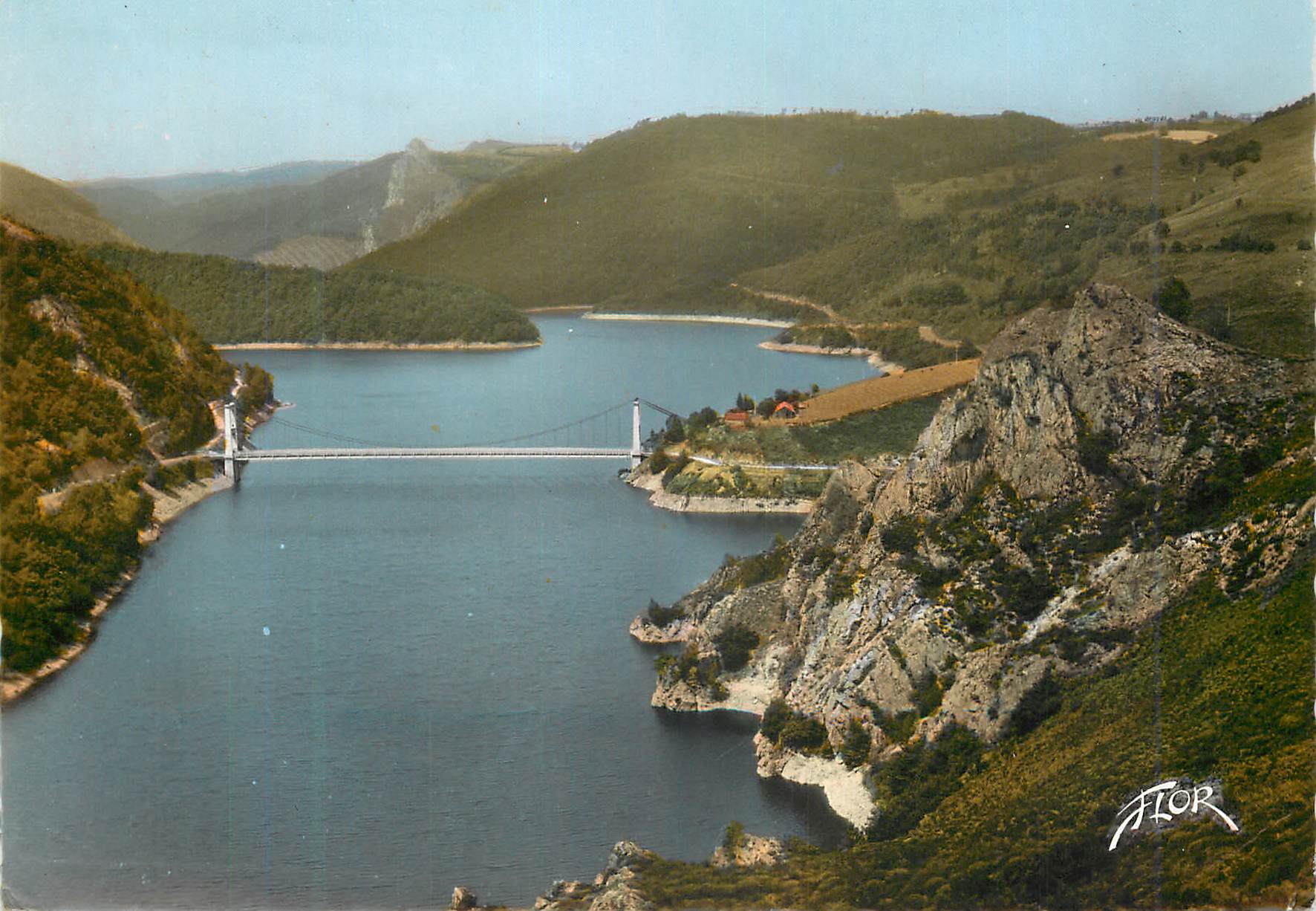 CPM Cantal pittoresque le pont de treboul