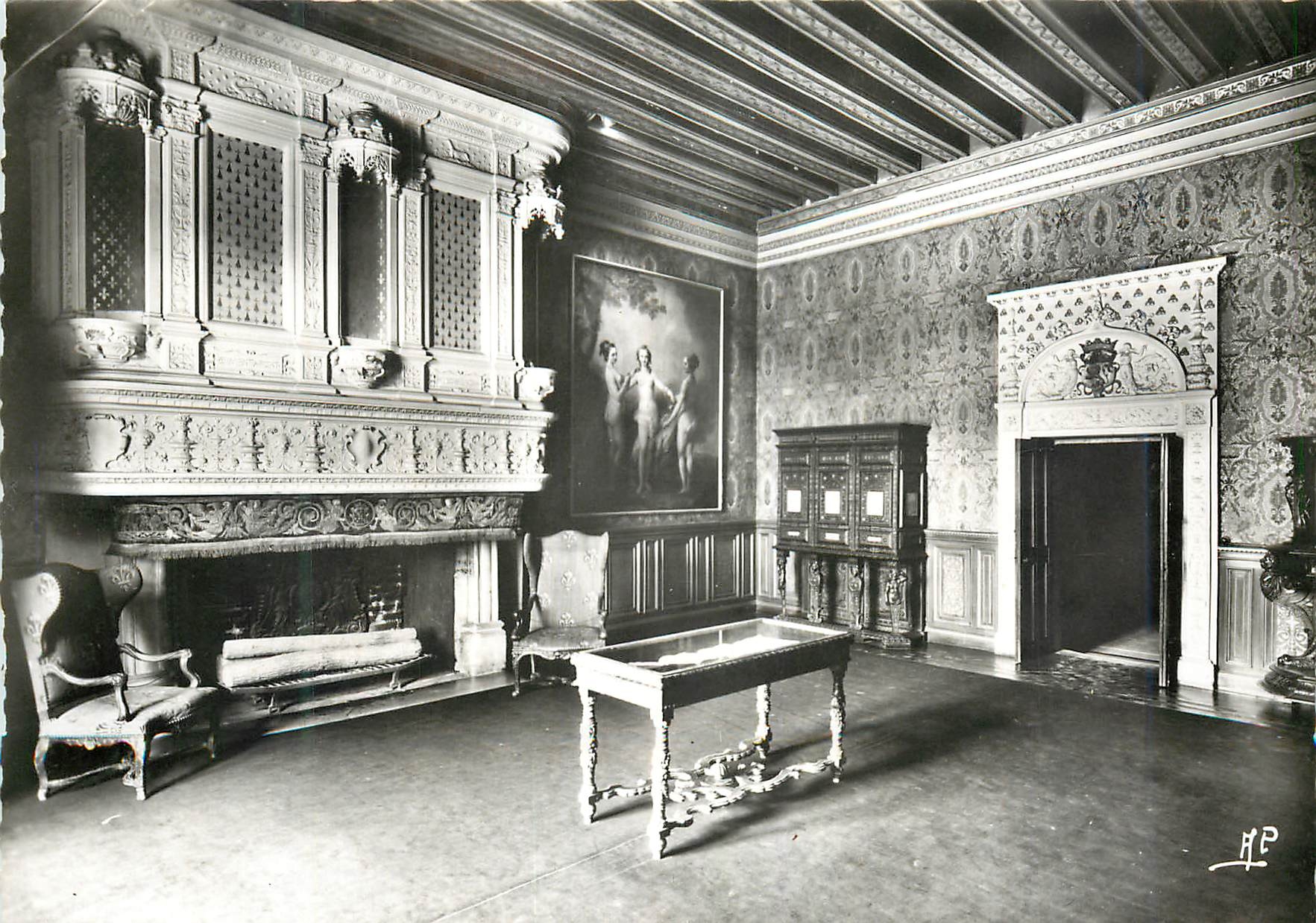 CPM 7311 chenonceaux (i et l) le chateau chambre de francois 1 er