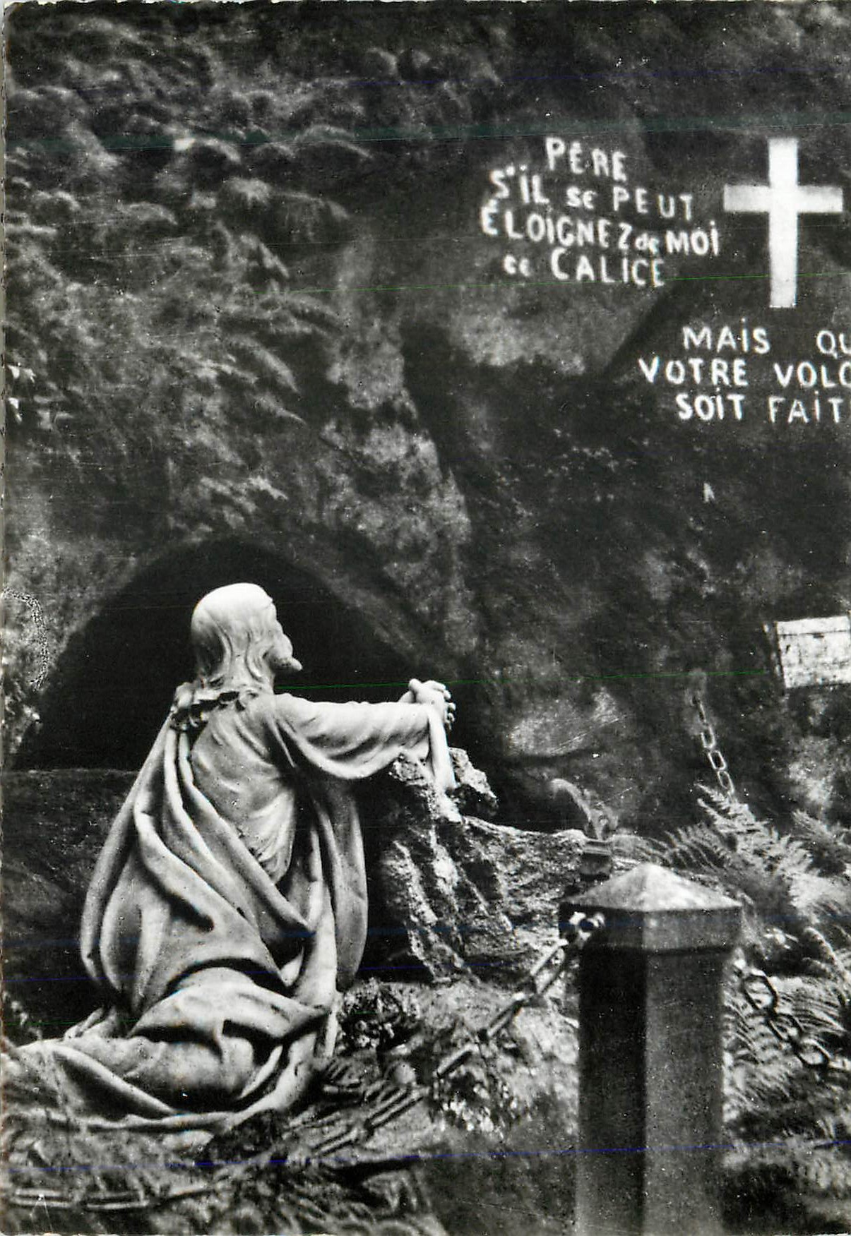 CPM Pelerinage de n d de l hermitage noiretable (loire) le christ a l agonie