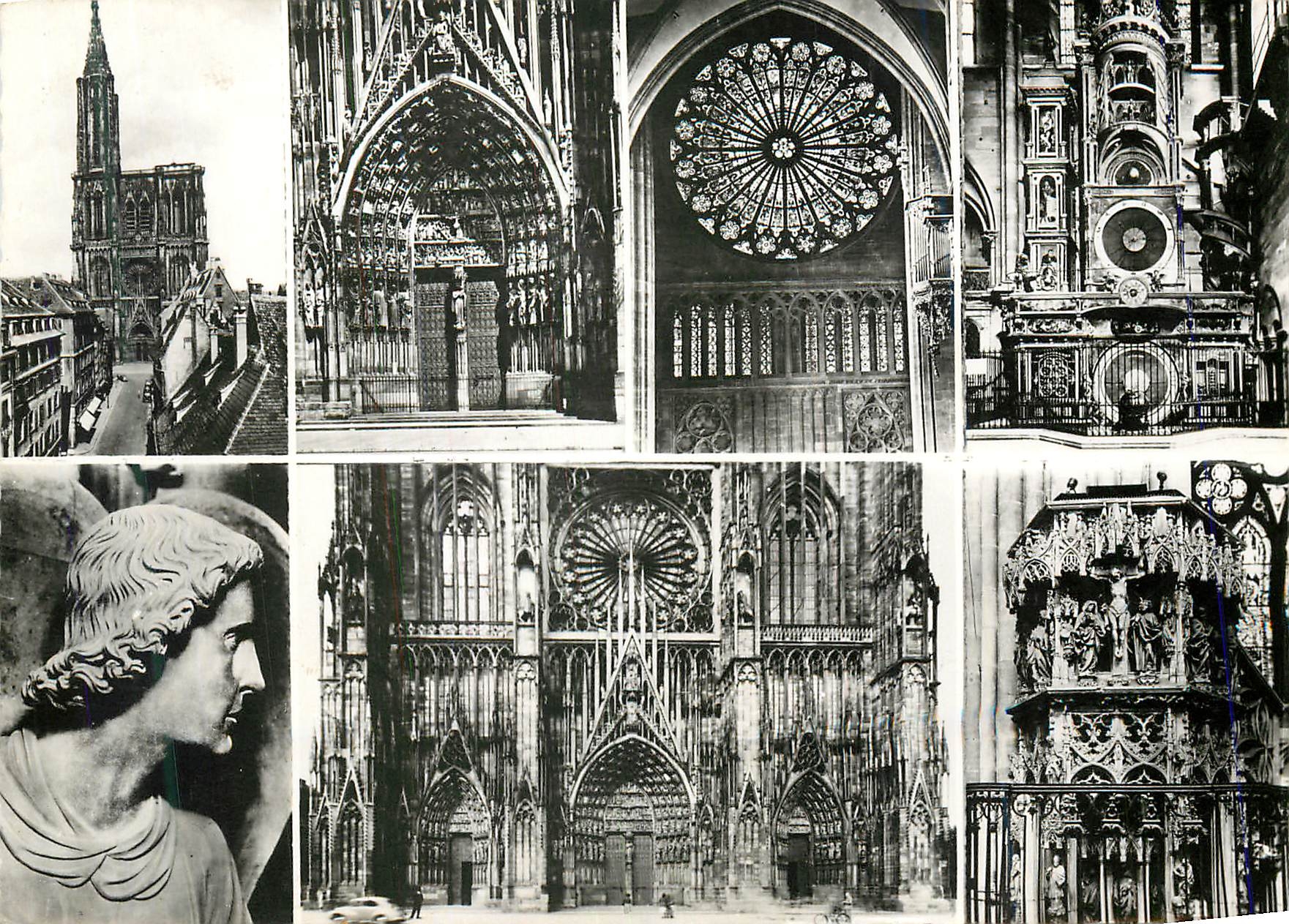 CPM 175 strasbourg la cathedrale vues generales