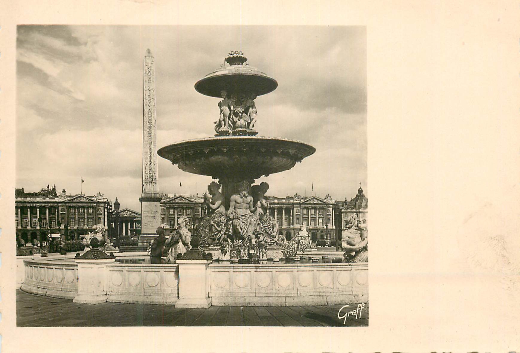 CPM Paris place de la concorde