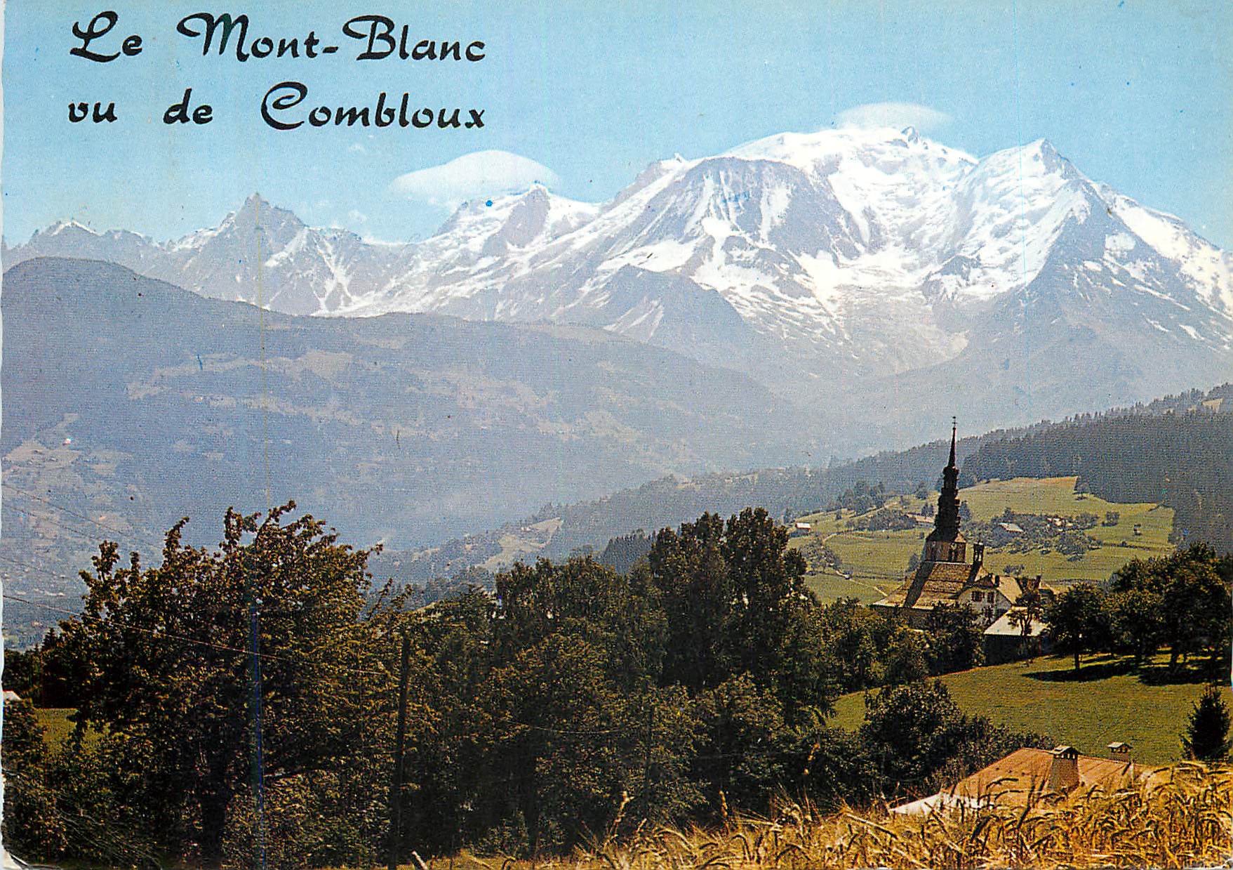 CPM E 670 la chaine du mont blanc(4807 m) vue de combloux(haute savoie)