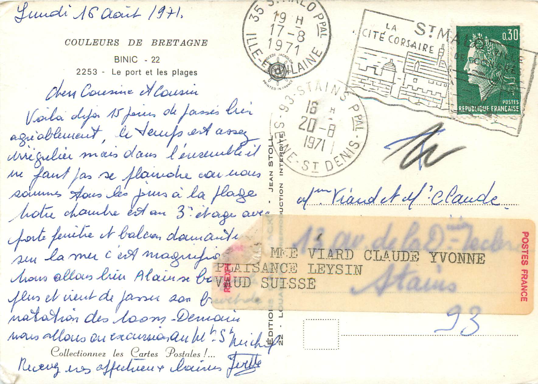 Binic — Paradise of Sailing — Éditions Stains — Back