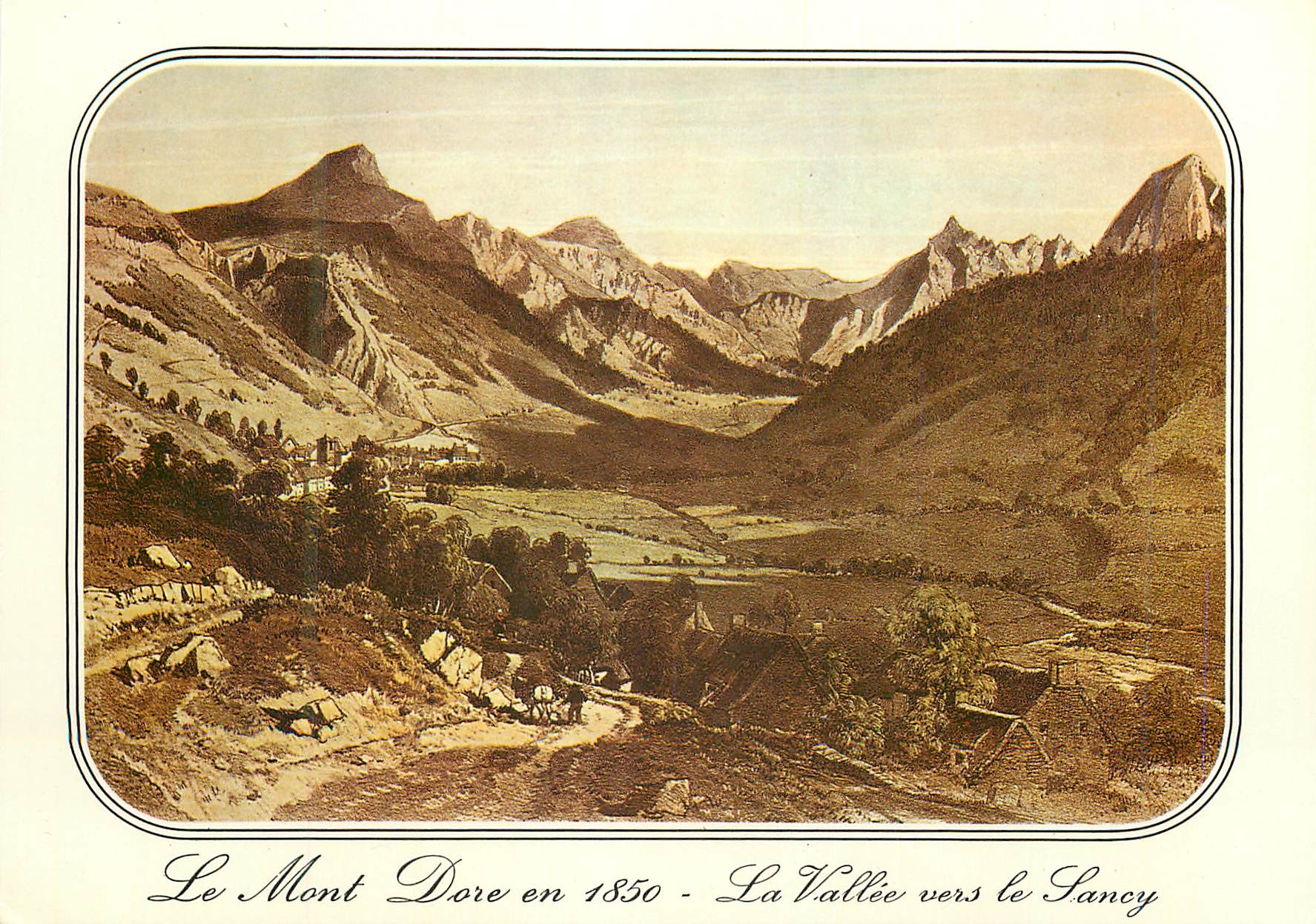 CPM N 4096 le mont dore (63) vieille gravure de 1850