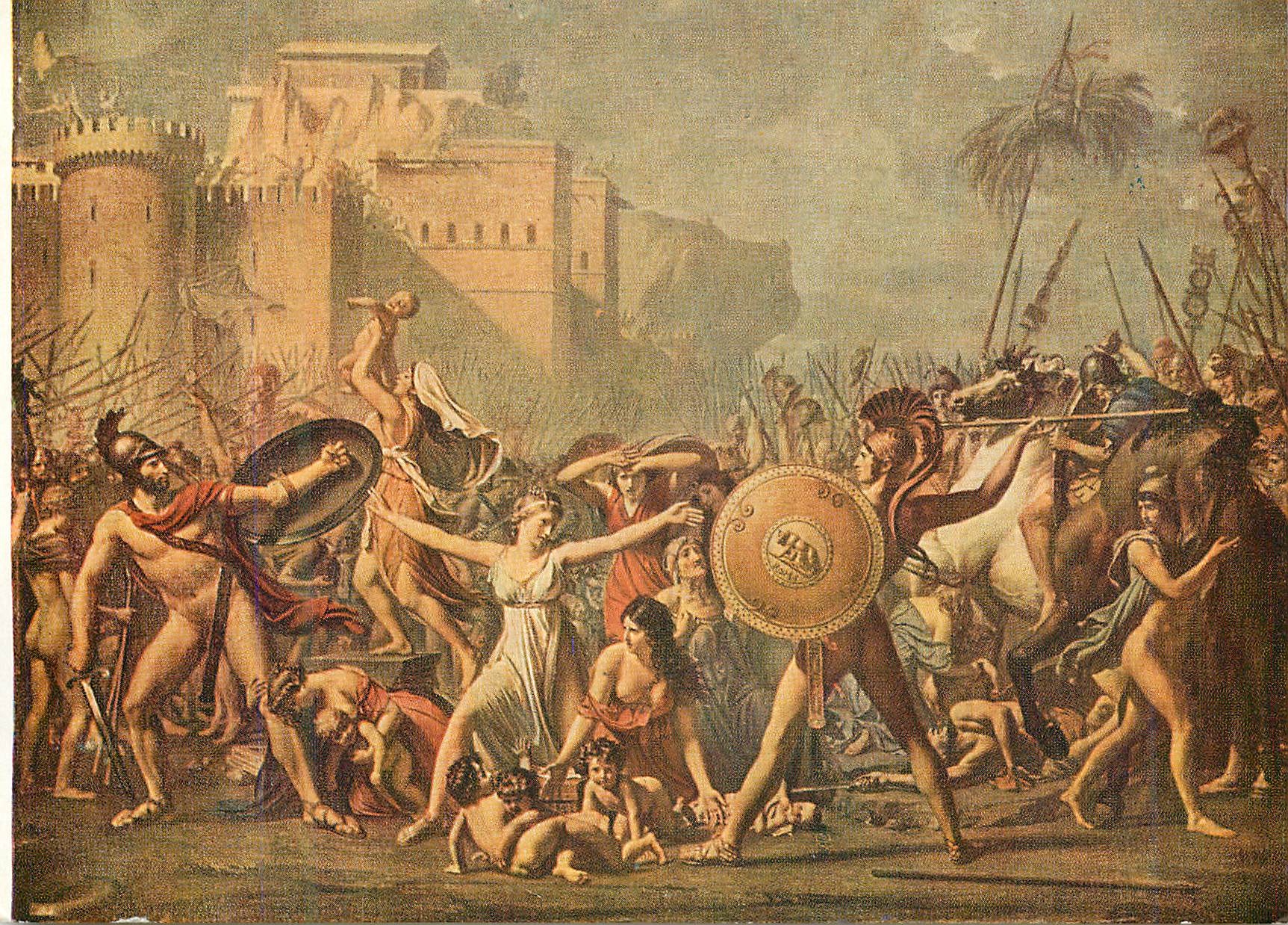CPM 6052 j louis david 1748 1825 les sabines