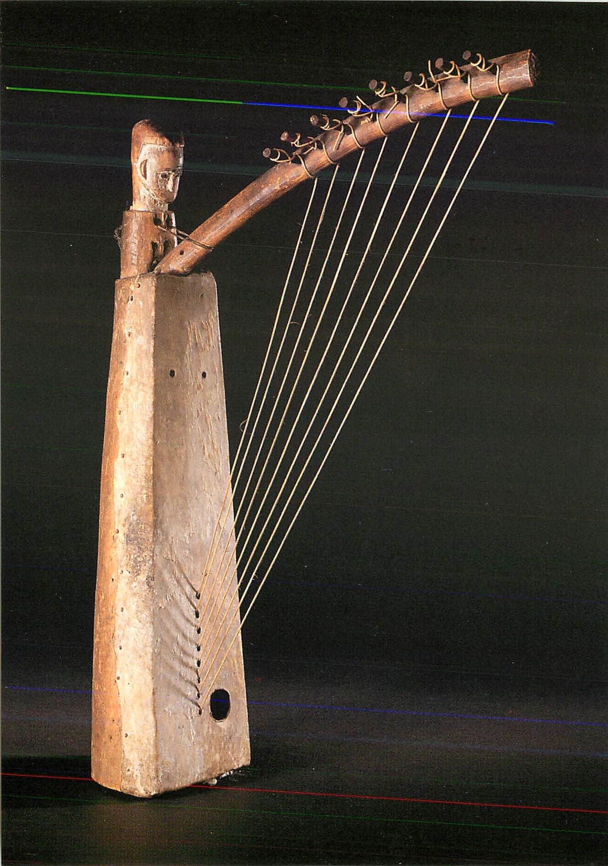 Harpe à huit cordes — Fang, Gabon — Éditions de l'Homme