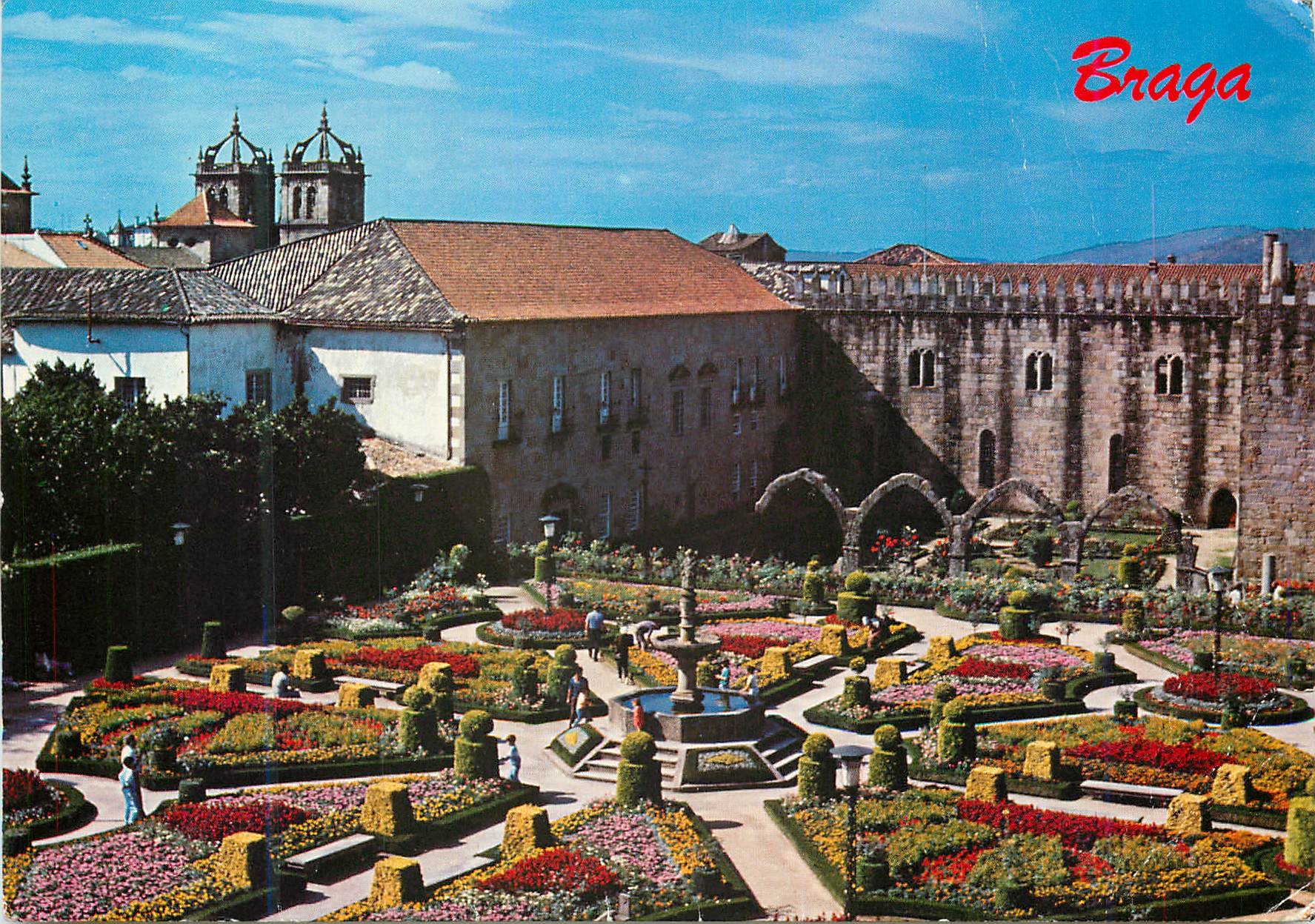 CPM 456 (portugal) braga jardin de sta barbara