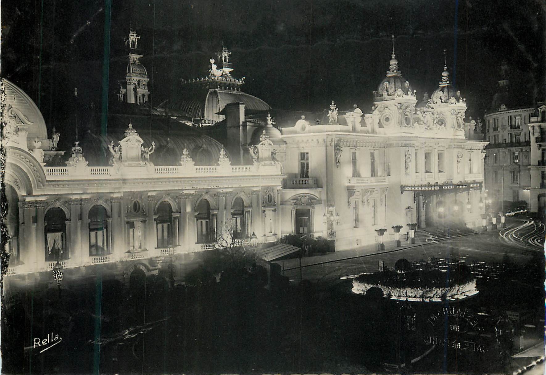 Monte-Carlo — Le Casino — effet de nuit — Éditions « Rella » — n° 20.0088