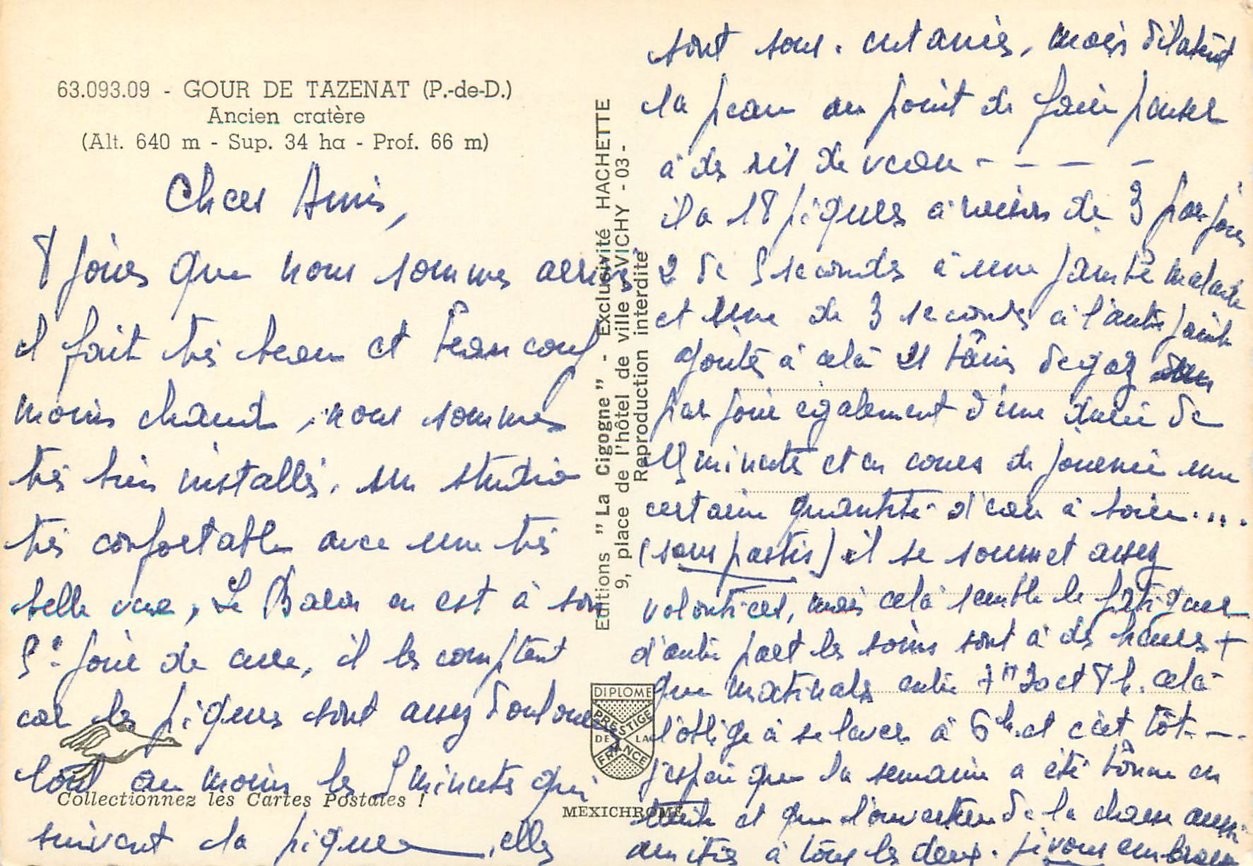 Gour de Tazenat — Ancien cratère — Éditions "La Cigogne" — Reverso