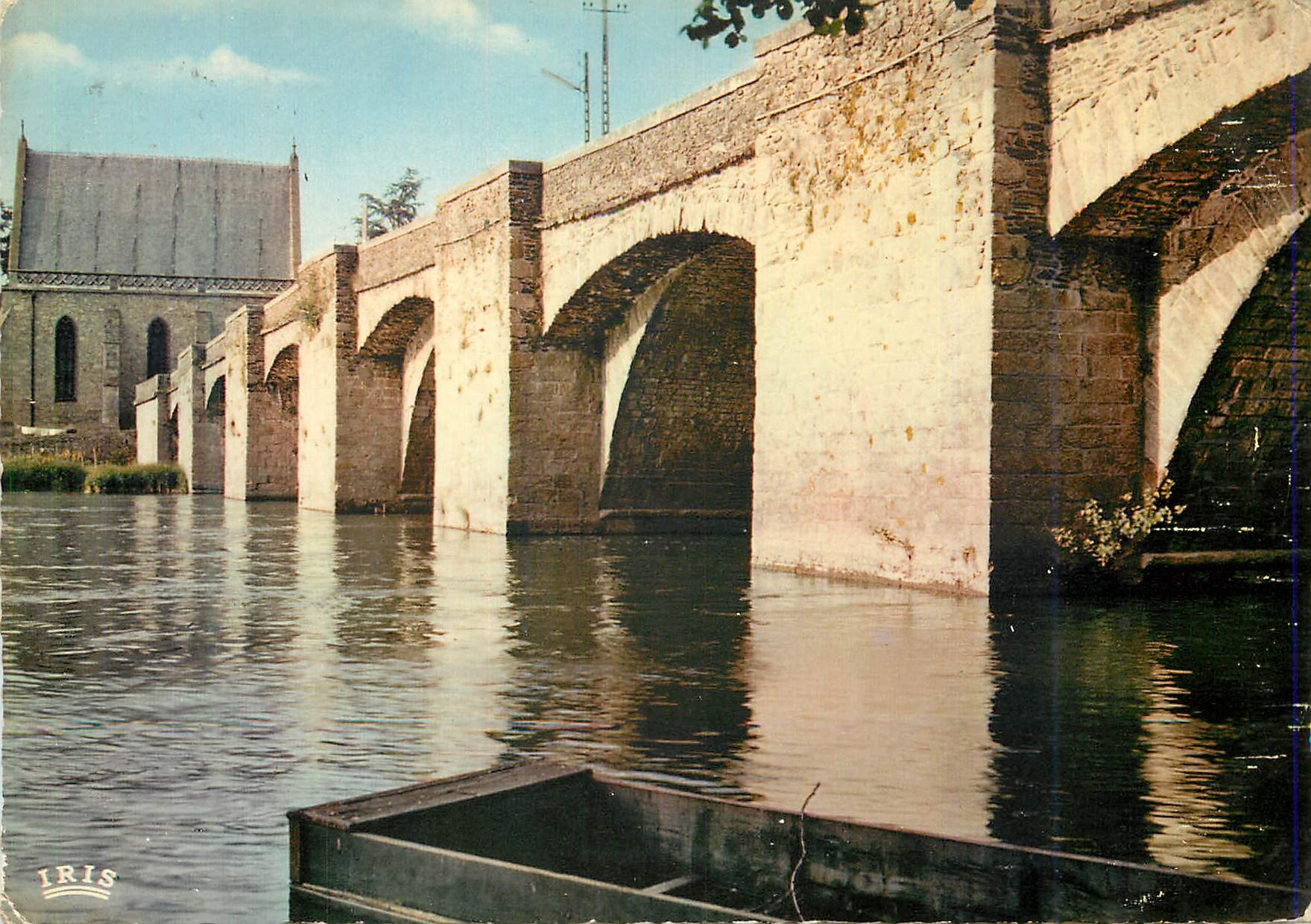 CPM Saint junien(hte vienne) 6 le pont gothique du xiii siecle la vienne et la chapelle notre dame xv s