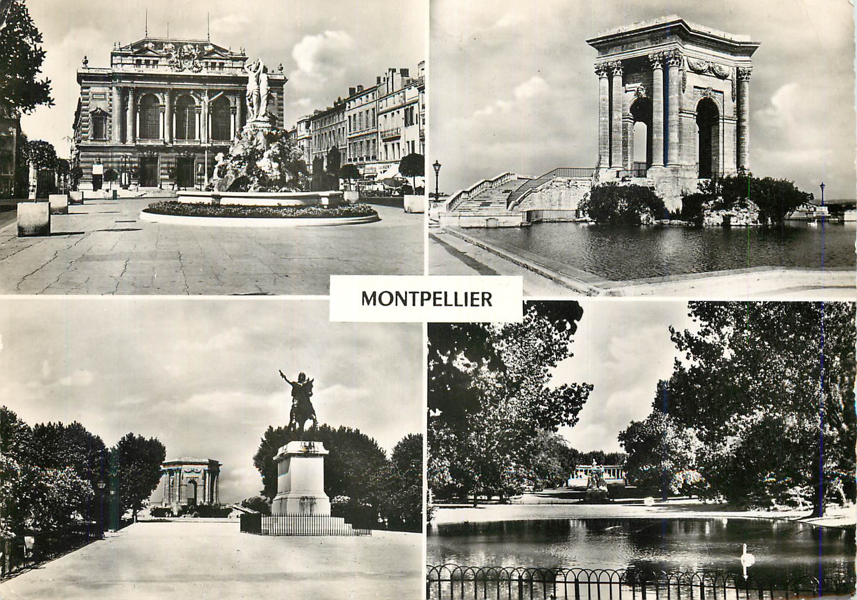 CPM Herault 172 7 montpellier place de la comedie la chateau d eau