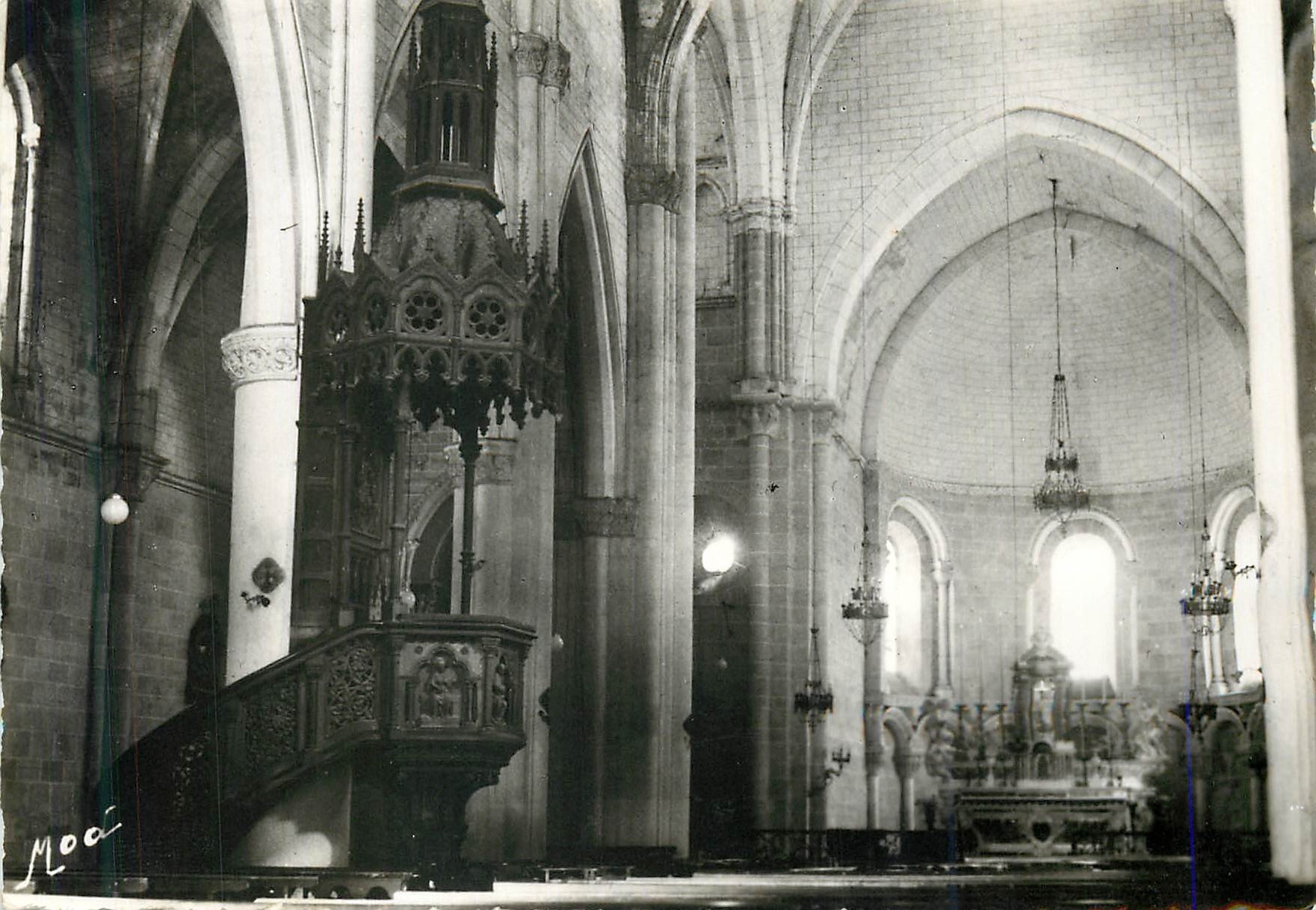 Intérieur de l'église — Sorde-l'Abbaye (Landes) — Édition d'Art MOD