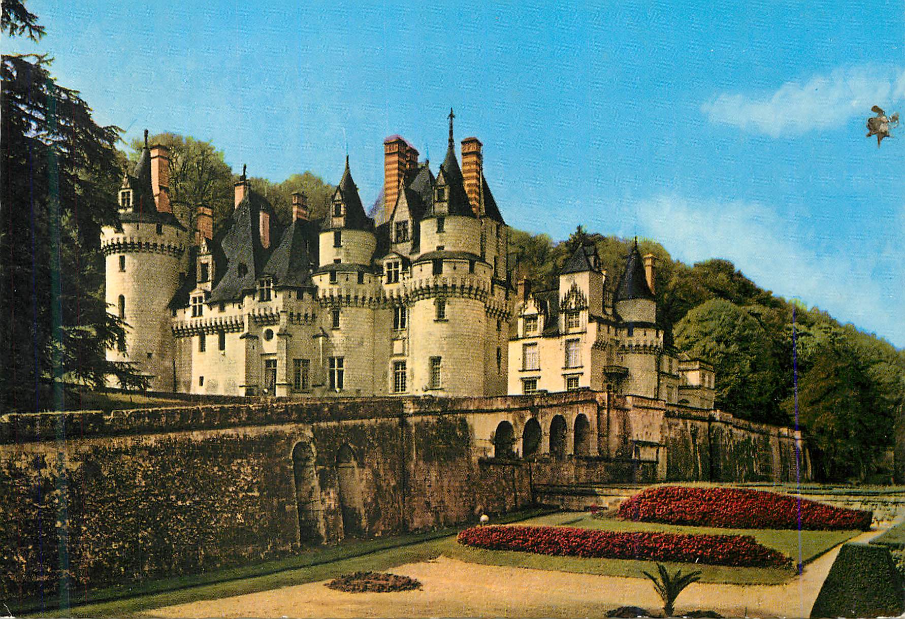 CPM Chateaux de la loire rigny usse (indre et loire) 21 facade est et jardins