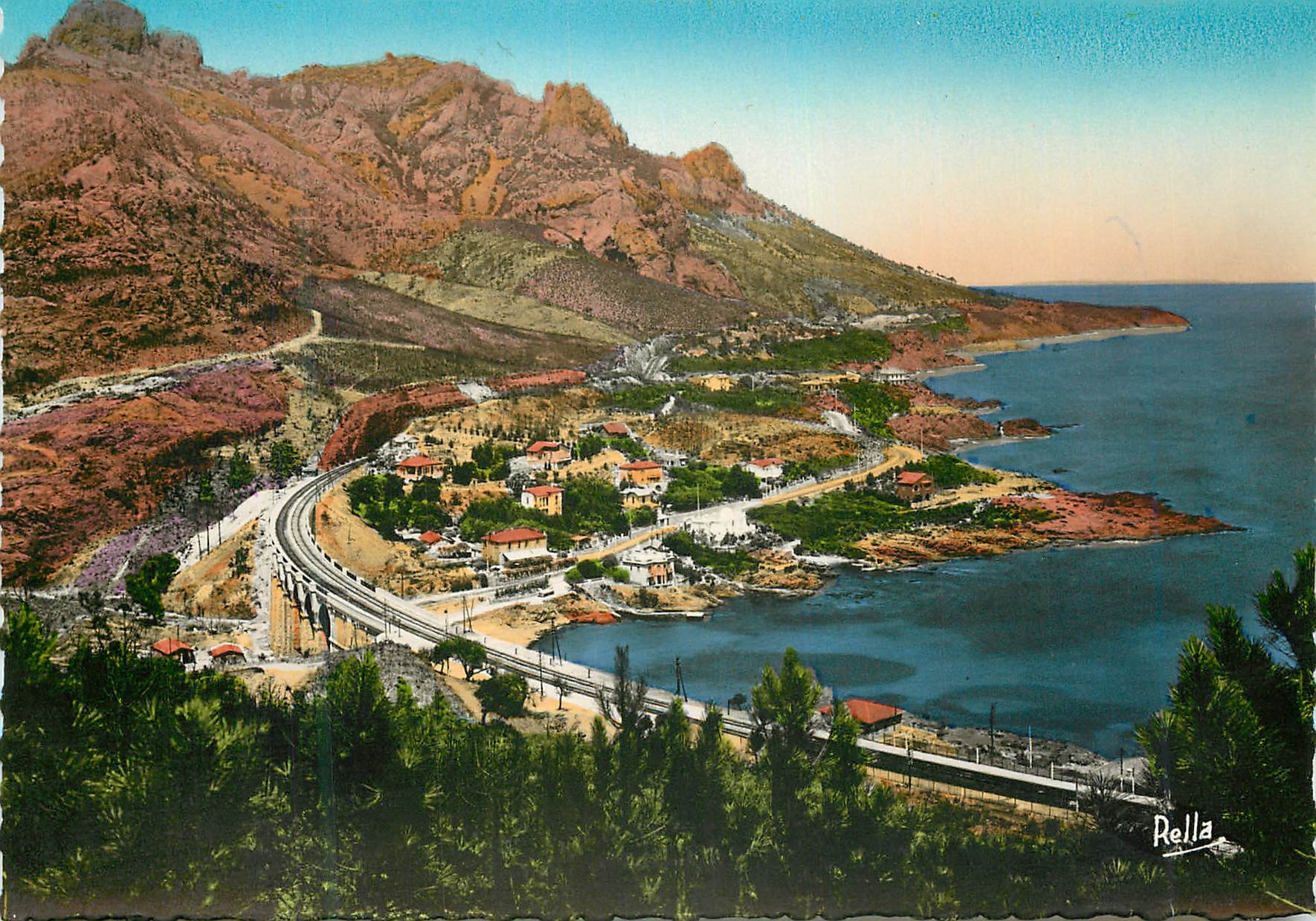CPM La cote d azur 330 la route de la corniche d or et le viaduc d antheor