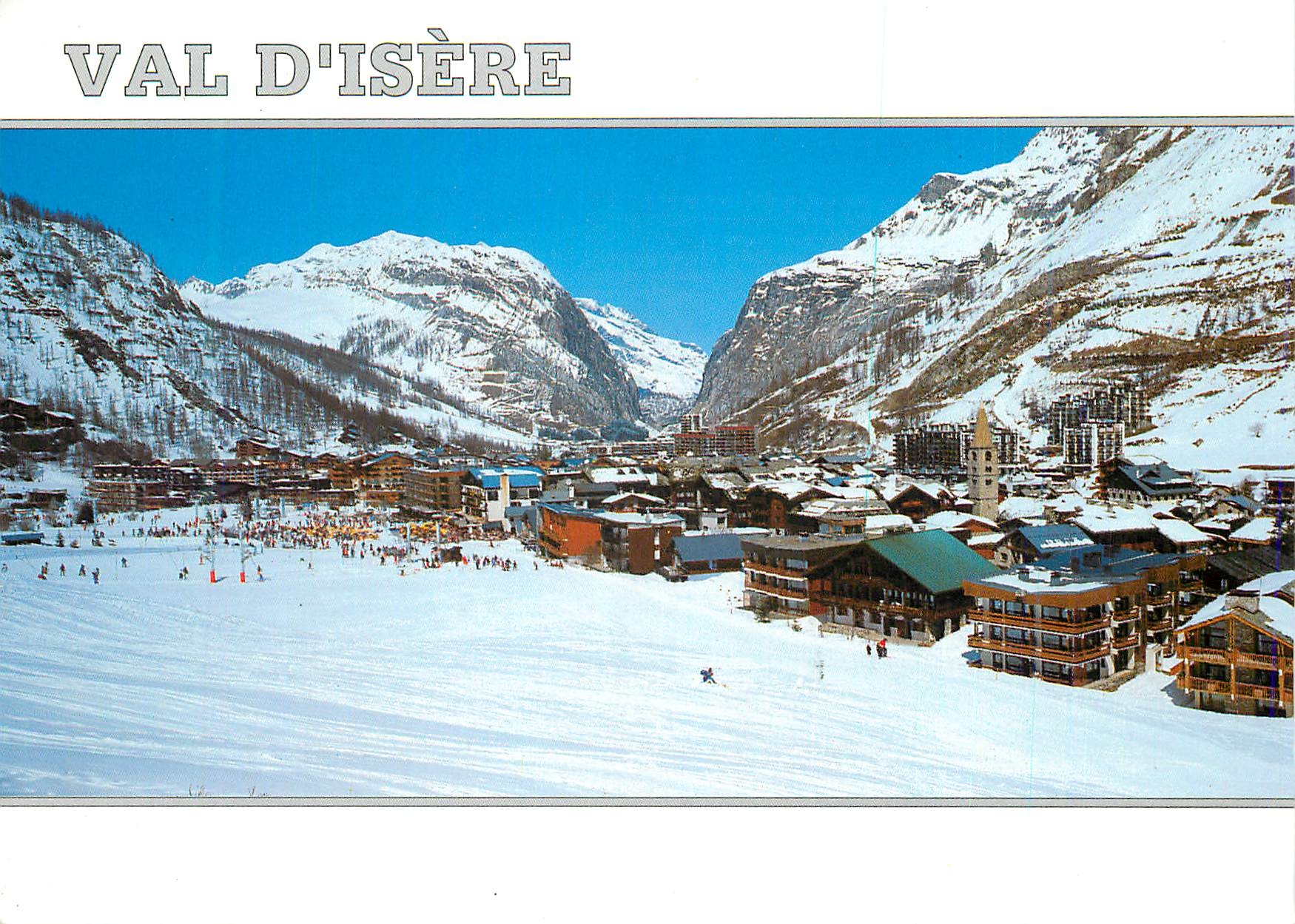 CPM La tarentaise savoie france val d isere alt 1850 3300 m vue generale de la station l eglise