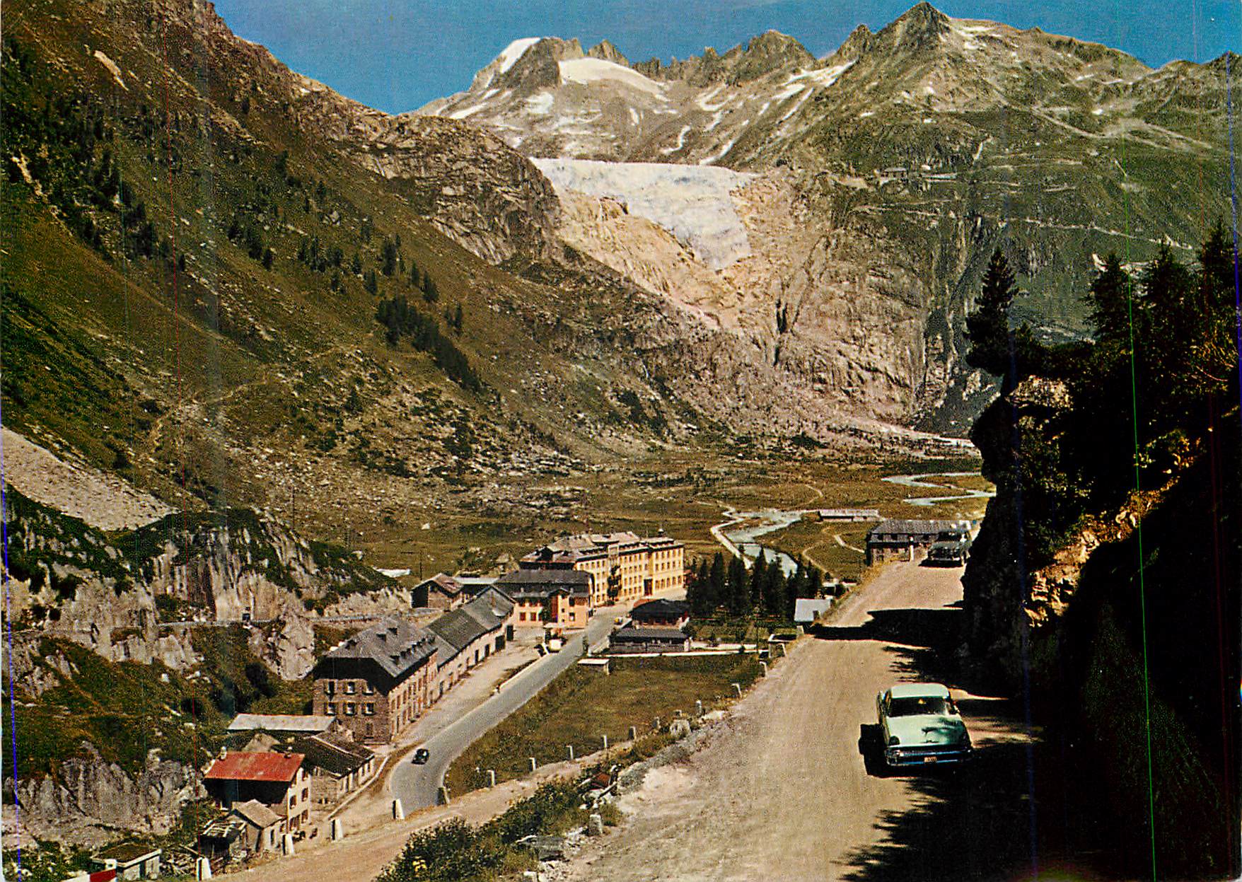 CPM C 1280 gletsch mit rhonegletscher und galenstock