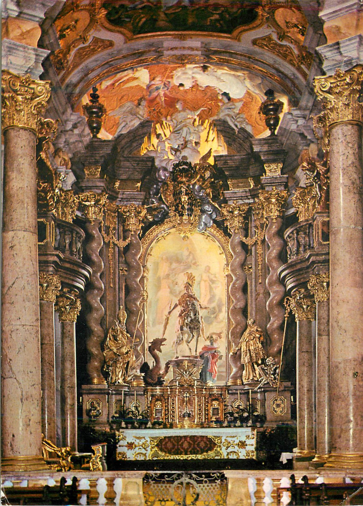 CPM Weltenburg an der Donau Klosterkirche Hochaltar
