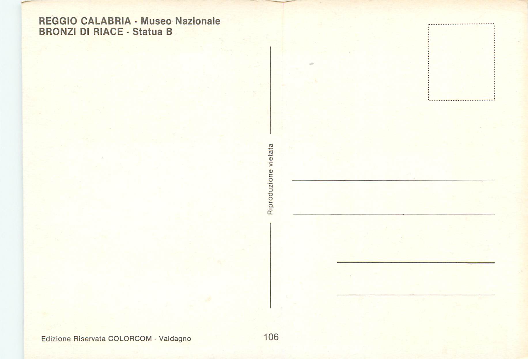 Bronzes de Riace — Statue B — Musée National de Reggio Calabre — Verso