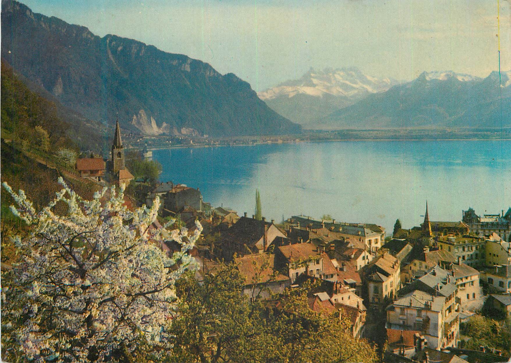 CPM 847 c printemps a montreux et dents du midi