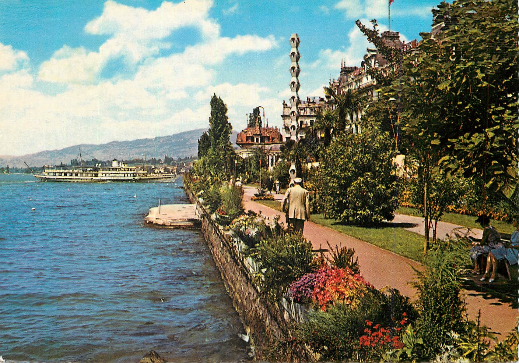 CPM Montreux le quai du casino Bateaux