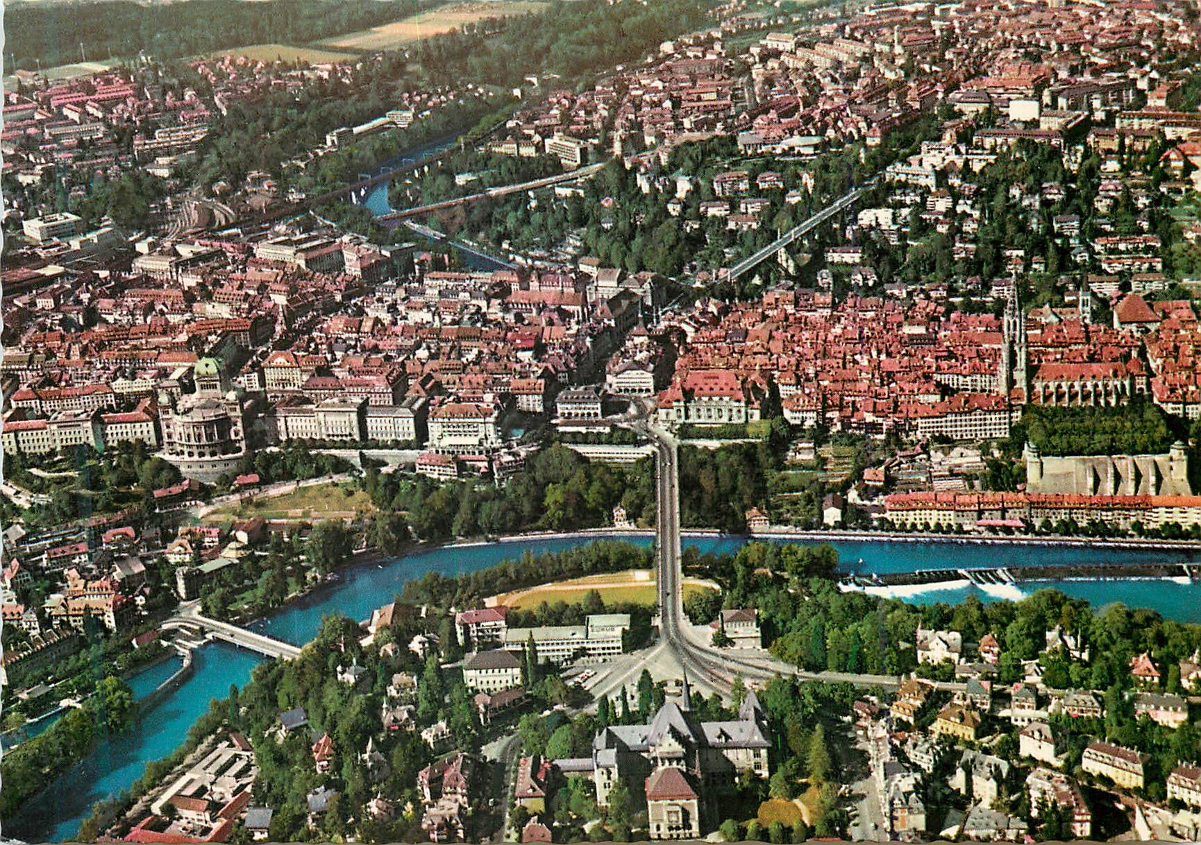 CPM Berne centre de la ville vue aerienne