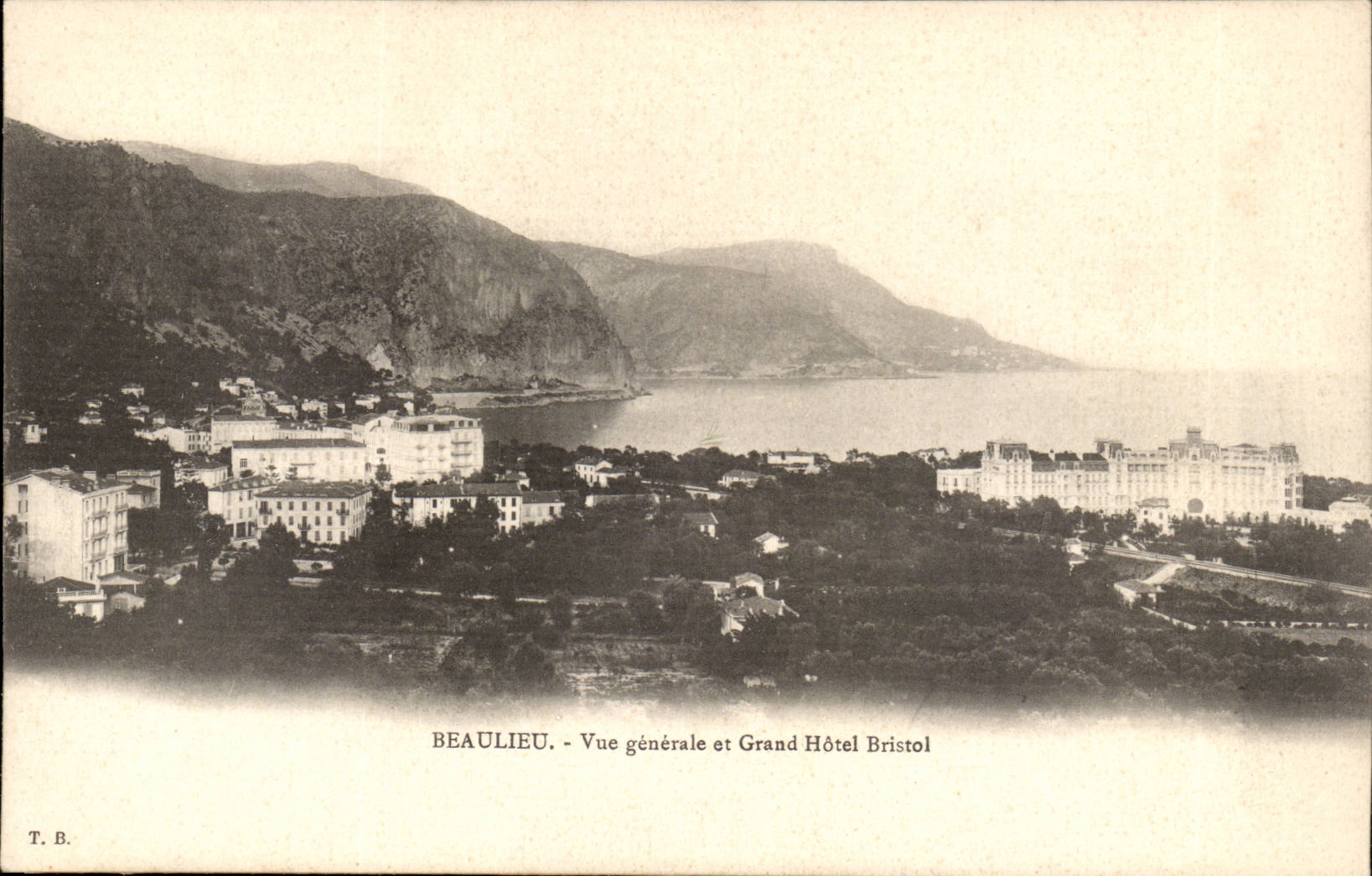 Beaulieu - Vue Generale et Grand Hotel Bristol - CPA 