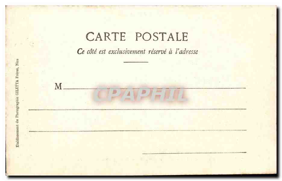 Vence (Alpes-Maritimes) — Tor und alte Fontäne (Höhe 293m) — Künstlerische Ausgabe, Nr. 1105 — Rückseite