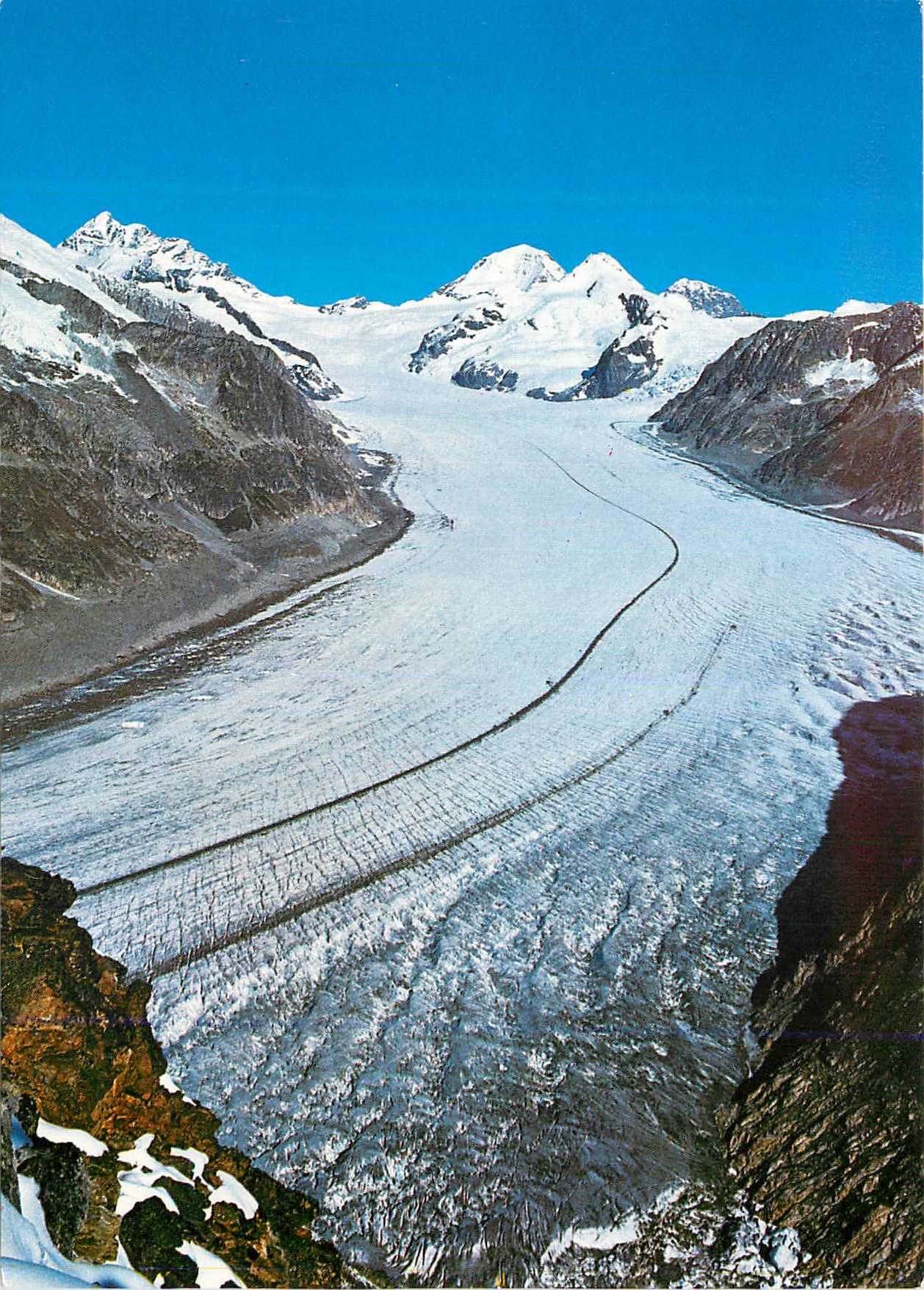 CPM Blick vom Eggishorn auf den Grossen Aletschgletscher