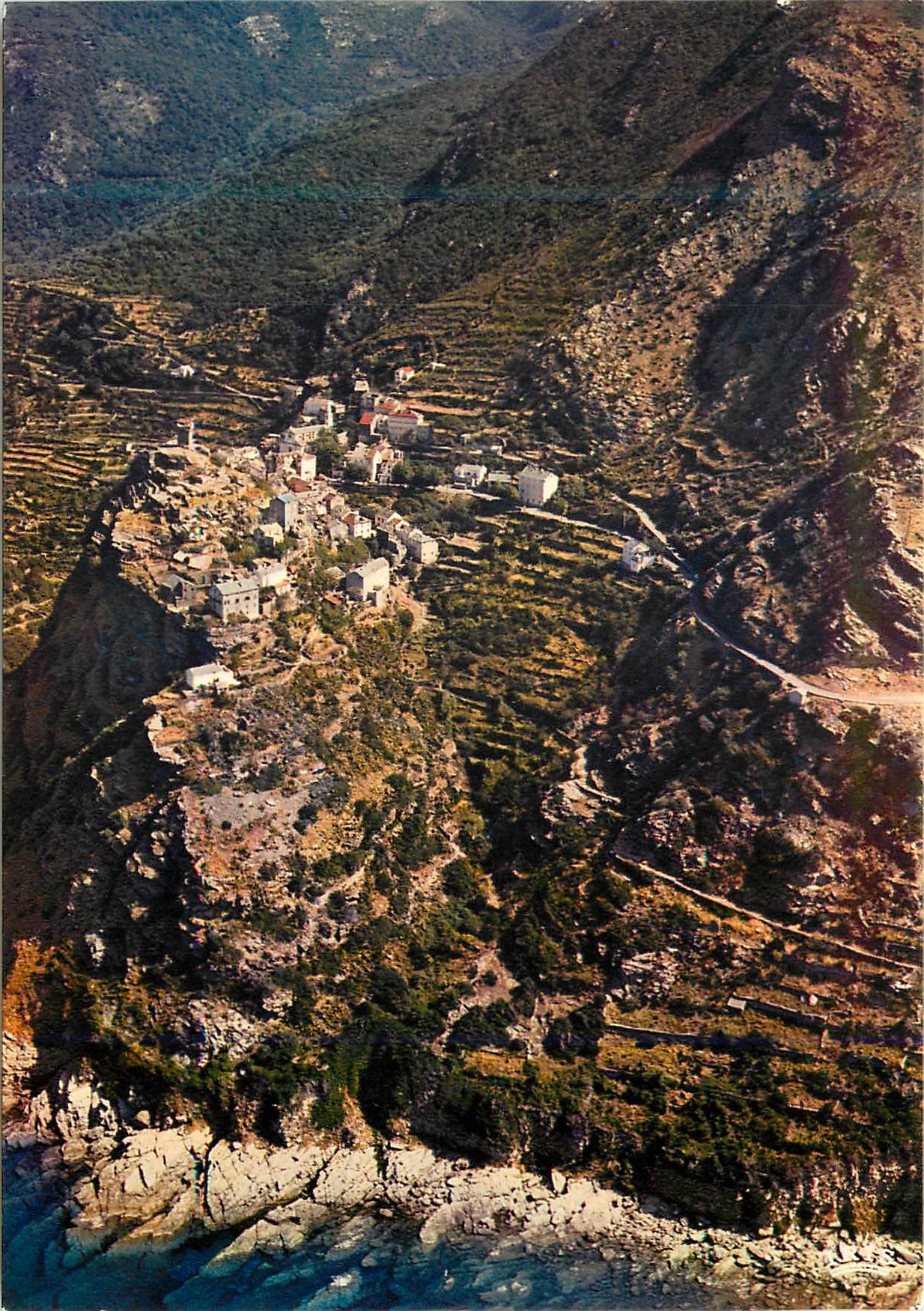 CPM Charmes et Couleurs de la Corse Nonza Village pittoresque du Cap Corse