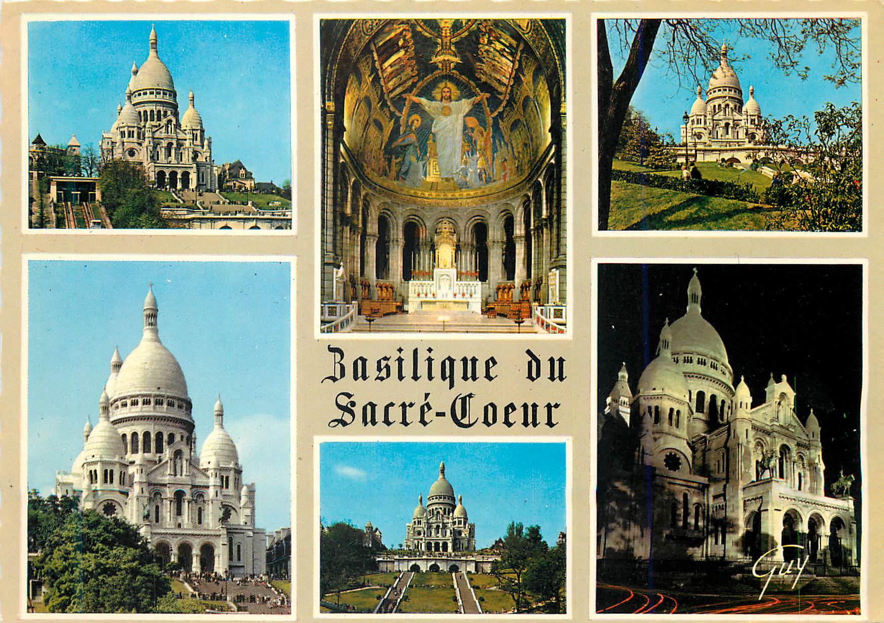 Basilique du Sacré-Cœur — Montmartre — Éditeur GUY, n° 5239