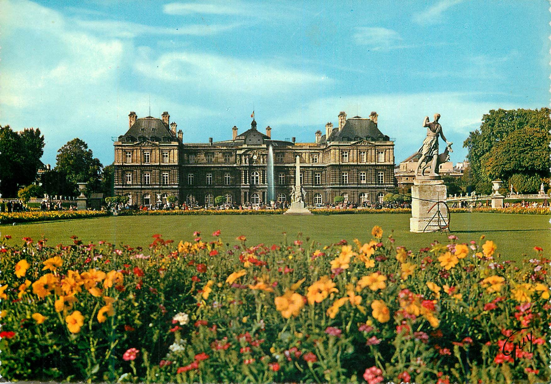 CPA Paris et ses Merveilles Jardin et palais de Luxembourg