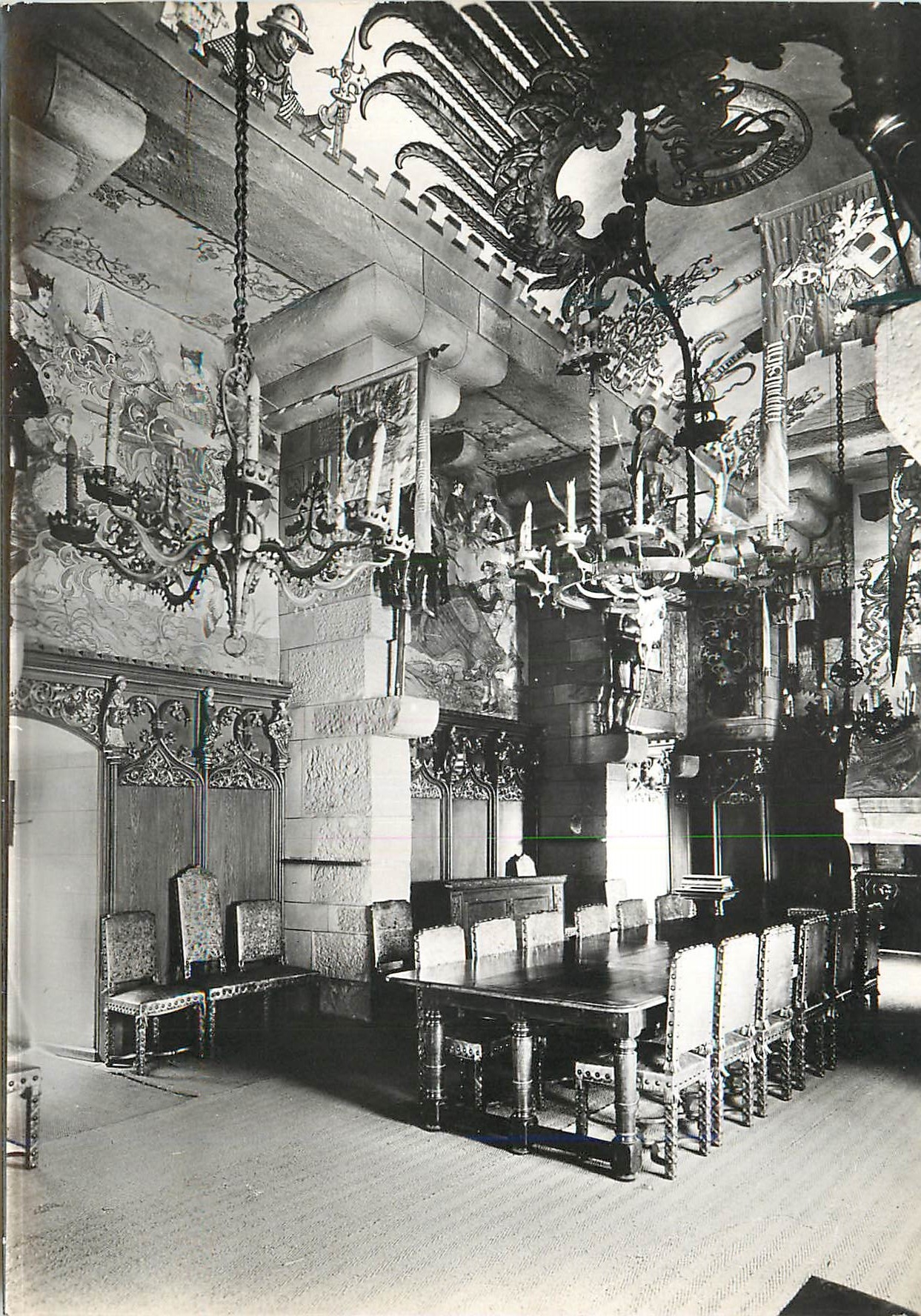 CPA Chateau du Haut Koenigsbourg Bas Rhin La Salle des Fetes