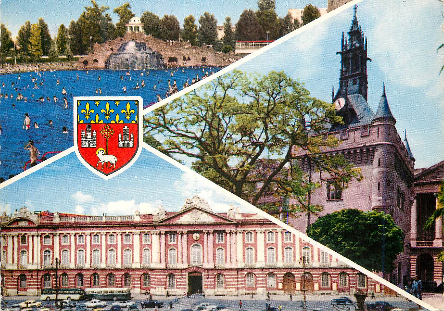 Toulouse — Piscine du Parc Municipal des Sports et Place du Capitole — Éditions Celycolor