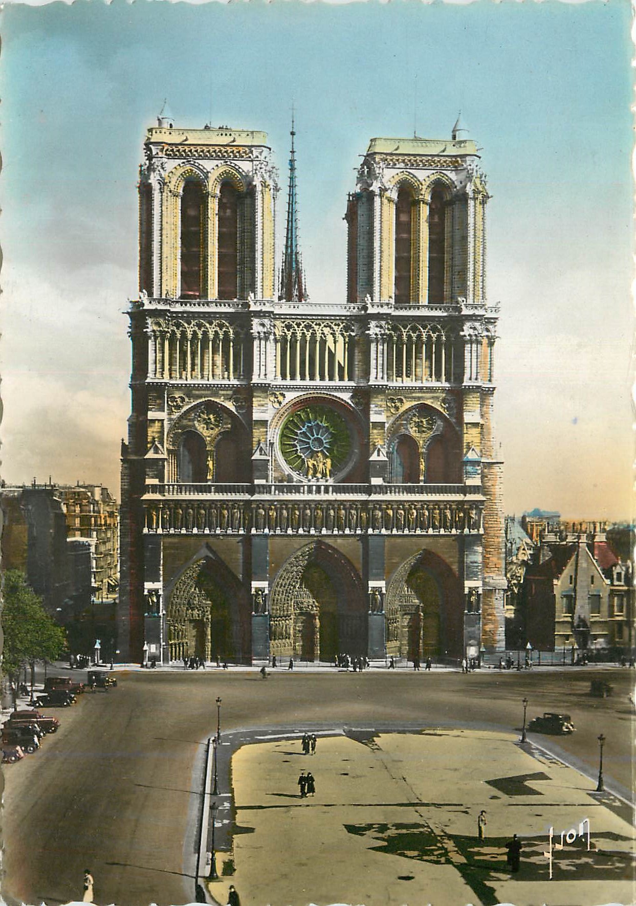 CPM Paris En Flanant Notre Dame et place du Parvis