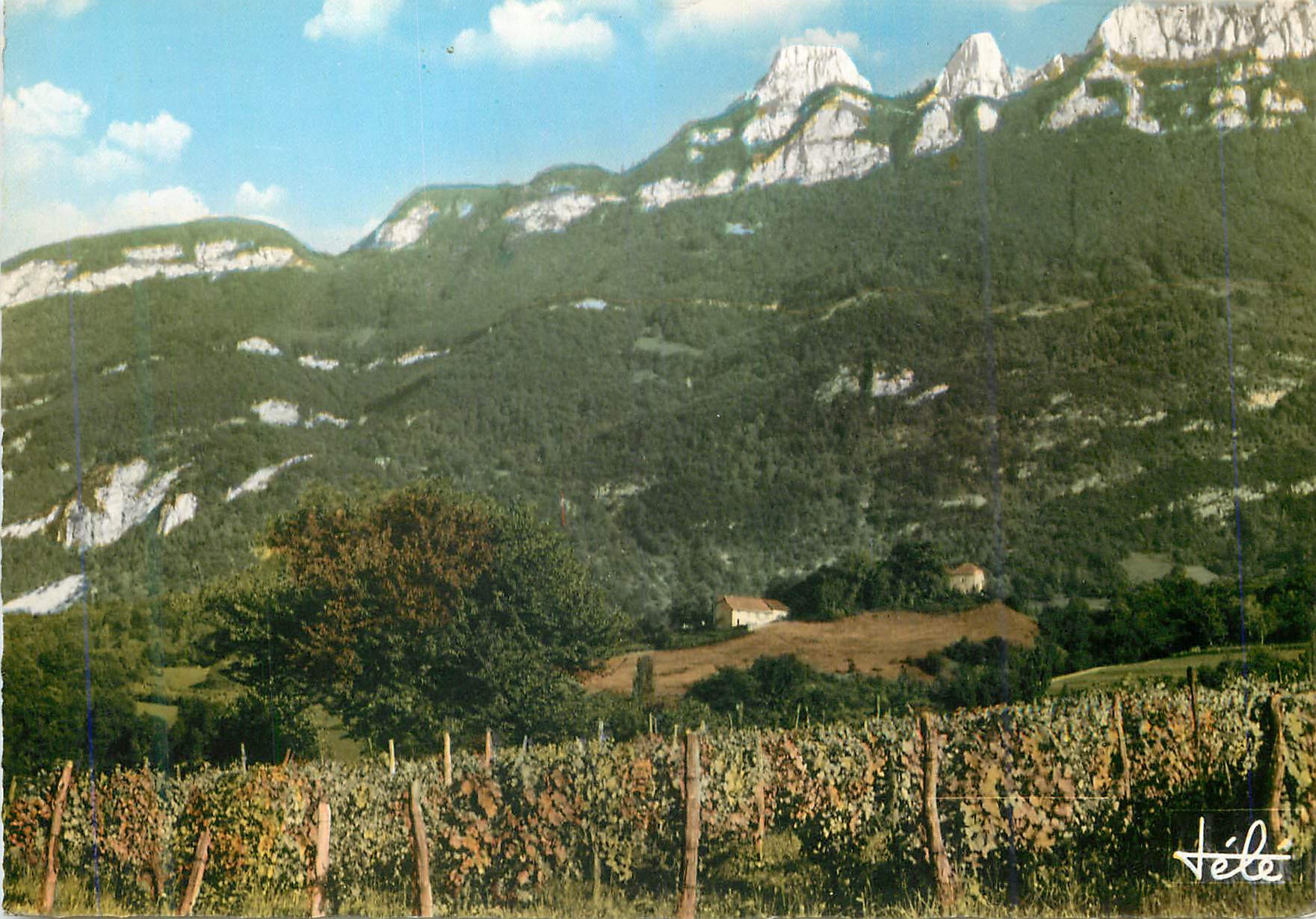 CPM Les Rochers et la Dent du Chat vus de Yenne Savoie