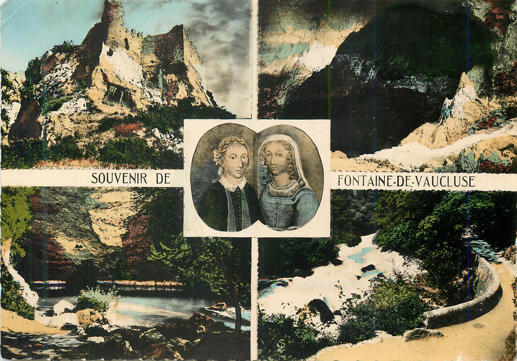 Fontaine-de-Vaucluse — Souvenir de Pétarque et Laure — Éditions Scheitler