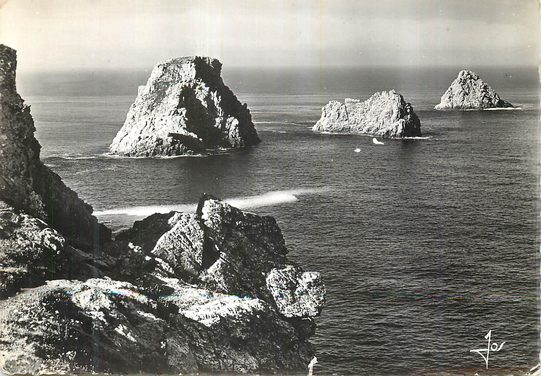 CPM Bretagne Pointe de Penhir Camaret Les Tas de Pois Pen Glaz tete verte