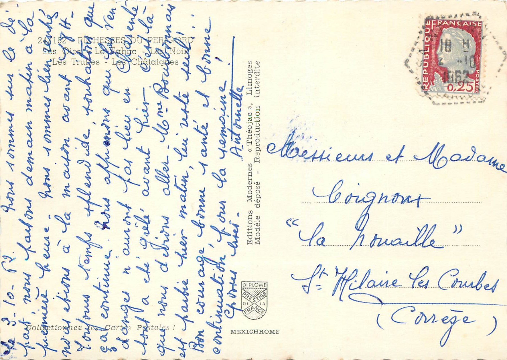 Richesses du Périgord — Éditions Modernes Théo Jac — Verso