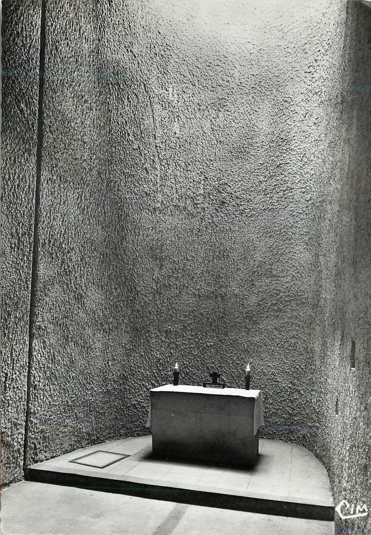 CPM Ronchamp Hte Saone Chapelle de Notre Dame du Haut Architect Le Corbusier La petite  Chapelle Ouest