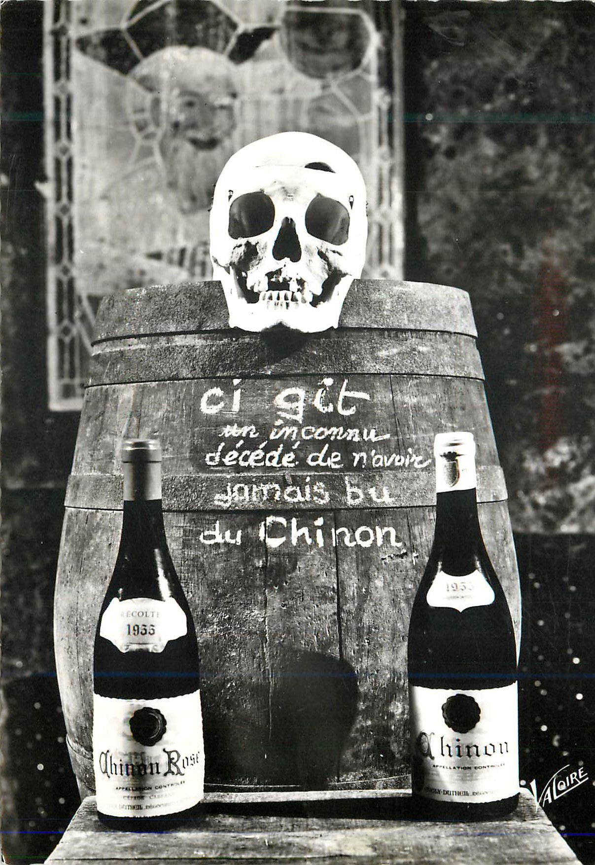 CPM Les Merveilles du Val de Loire en Touraine Beuvez tousjours ne mourrez jamais F Rabelais cave de M Couly Dutheil a C